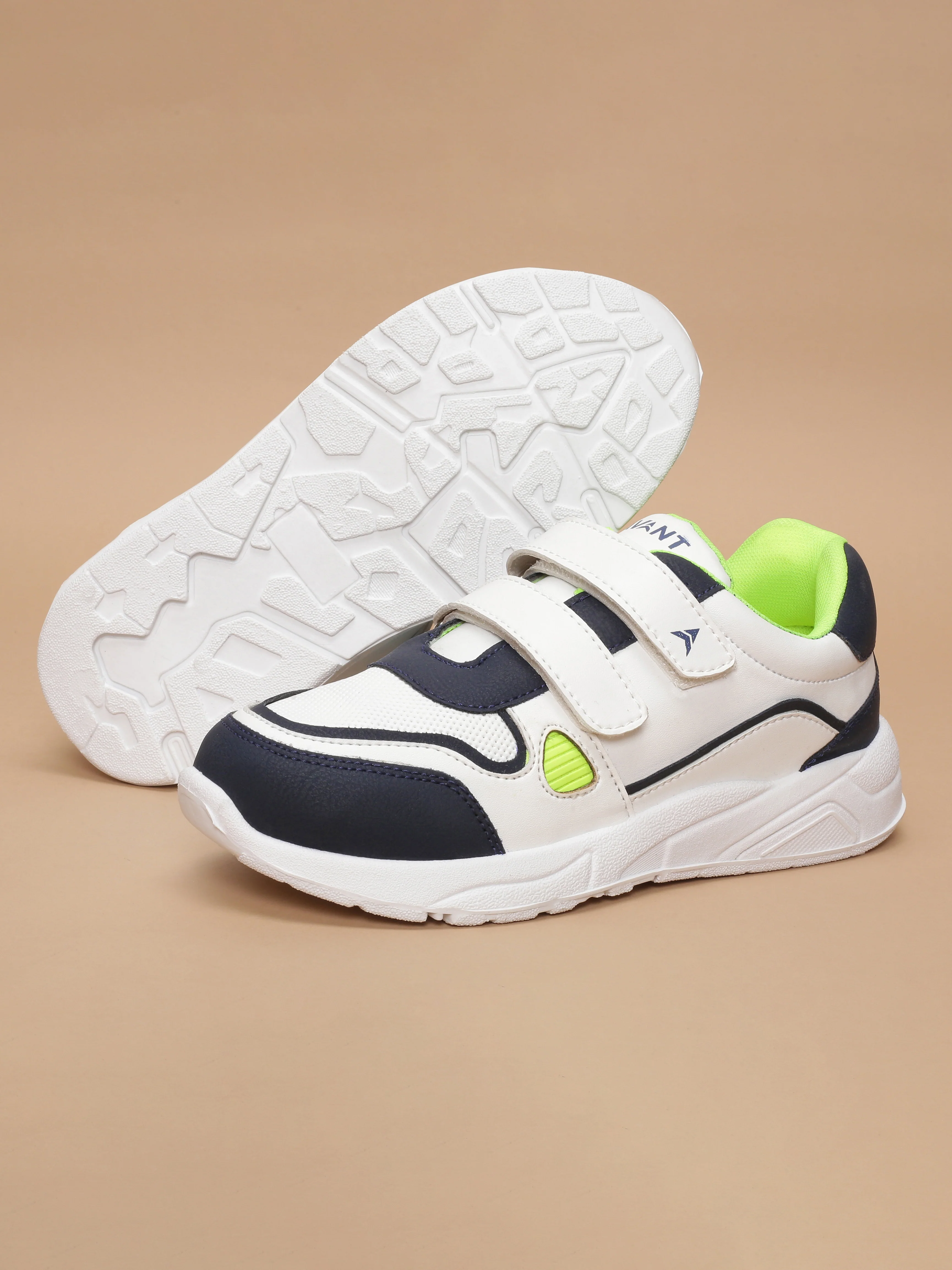 Avant Kids TurboTots Sneaker - White/Navy Blue - Image 4