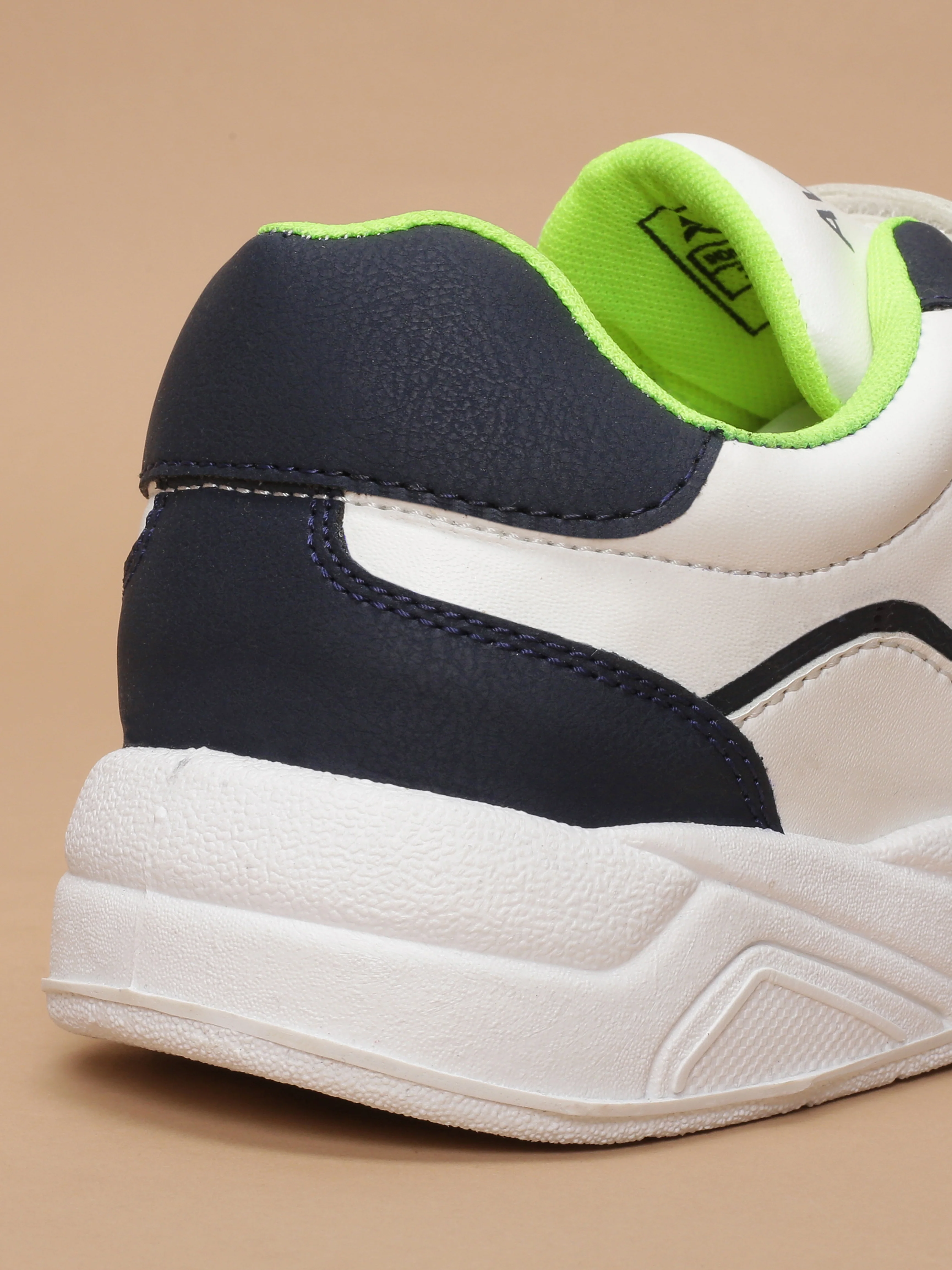 Avant Kids TurboTots Sneaker - White/Navy Blue - Image 9