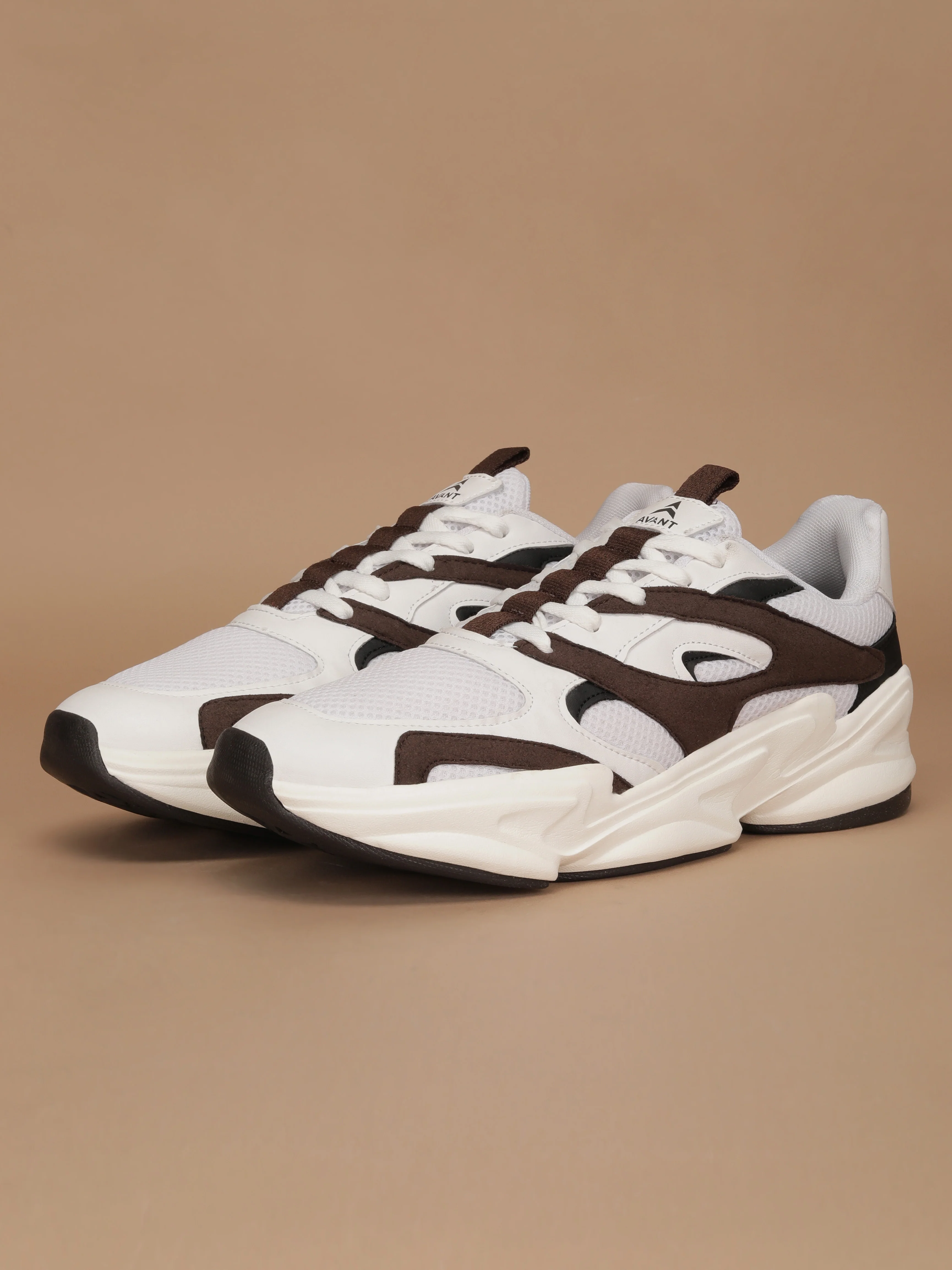 Avant Men DriftPulse Sneakers - White/Brown - Image 10