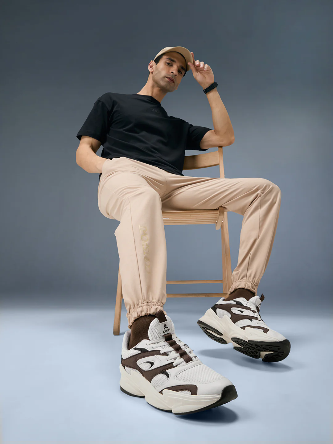 Avant Men DriftPulse Sneakers - White/Brown - Image 2