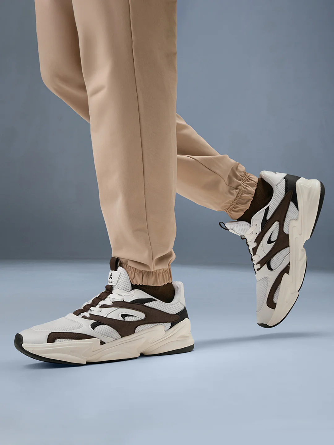 Avant Men DriftPulse Sneakers - White/Brown - Image 7