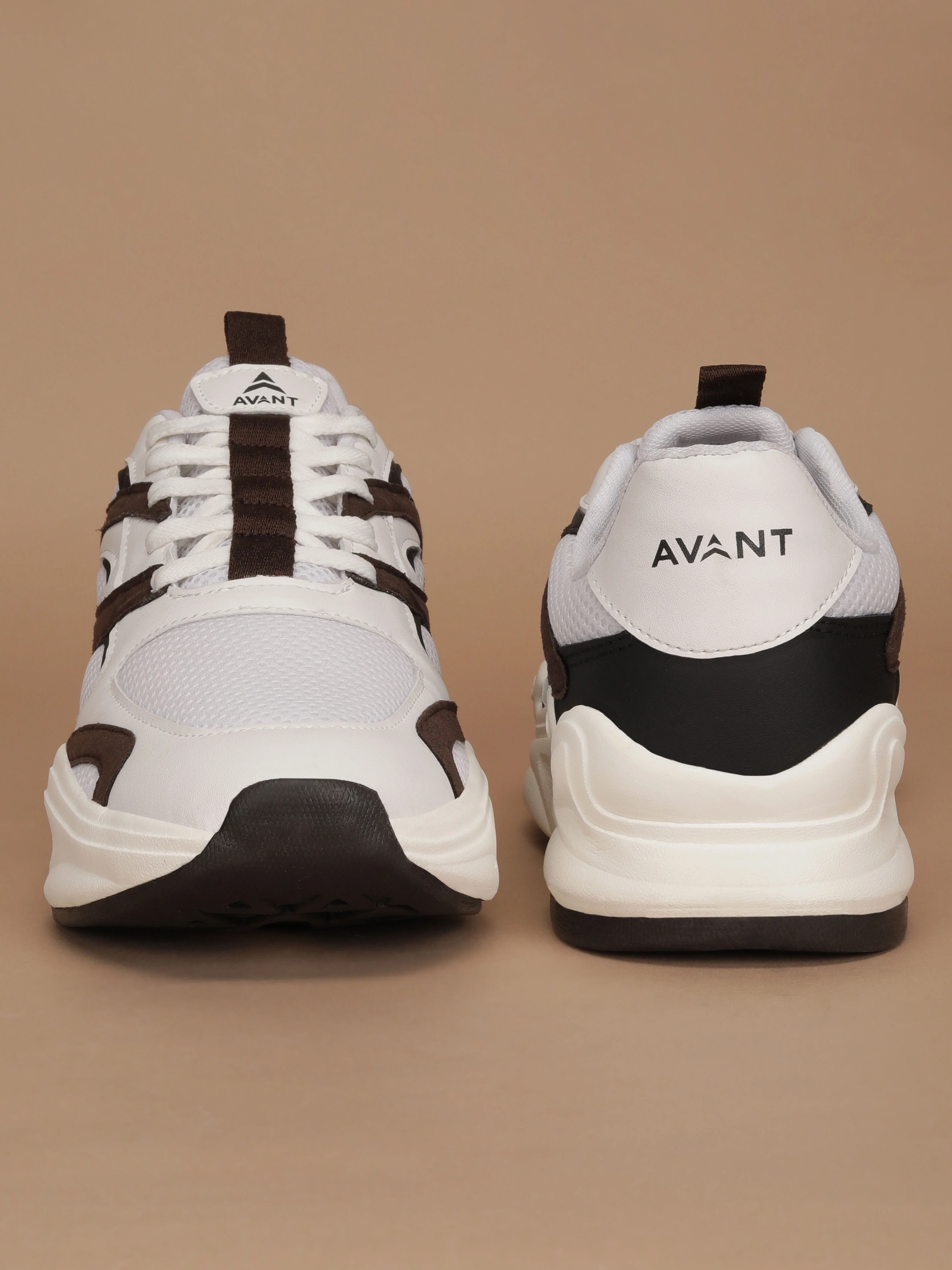 Avant Men DriftPulse Sneakers - White/Brown - Image 9
