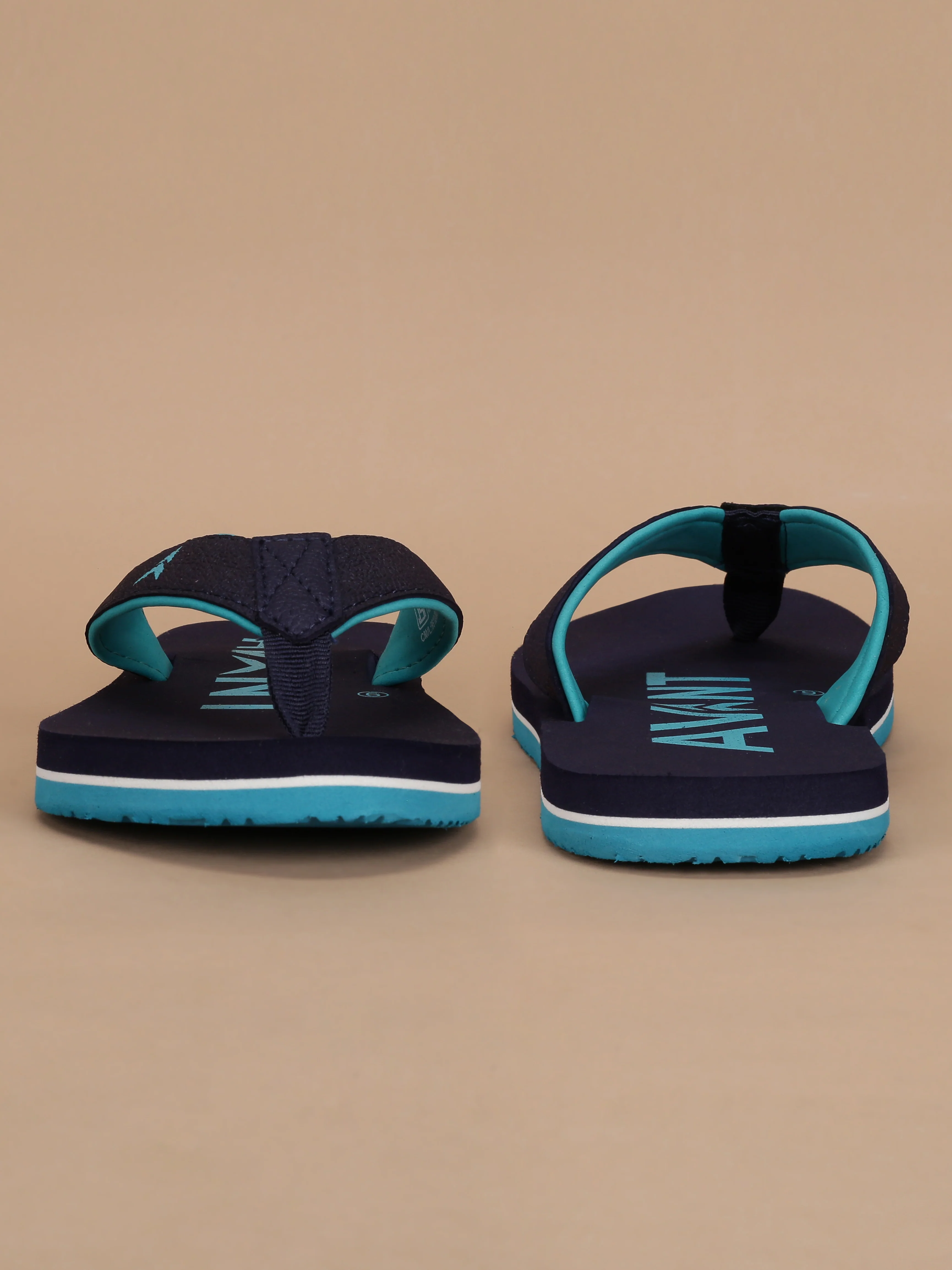 Avant Men's Aqua Flip Flops - Navy - Image 6