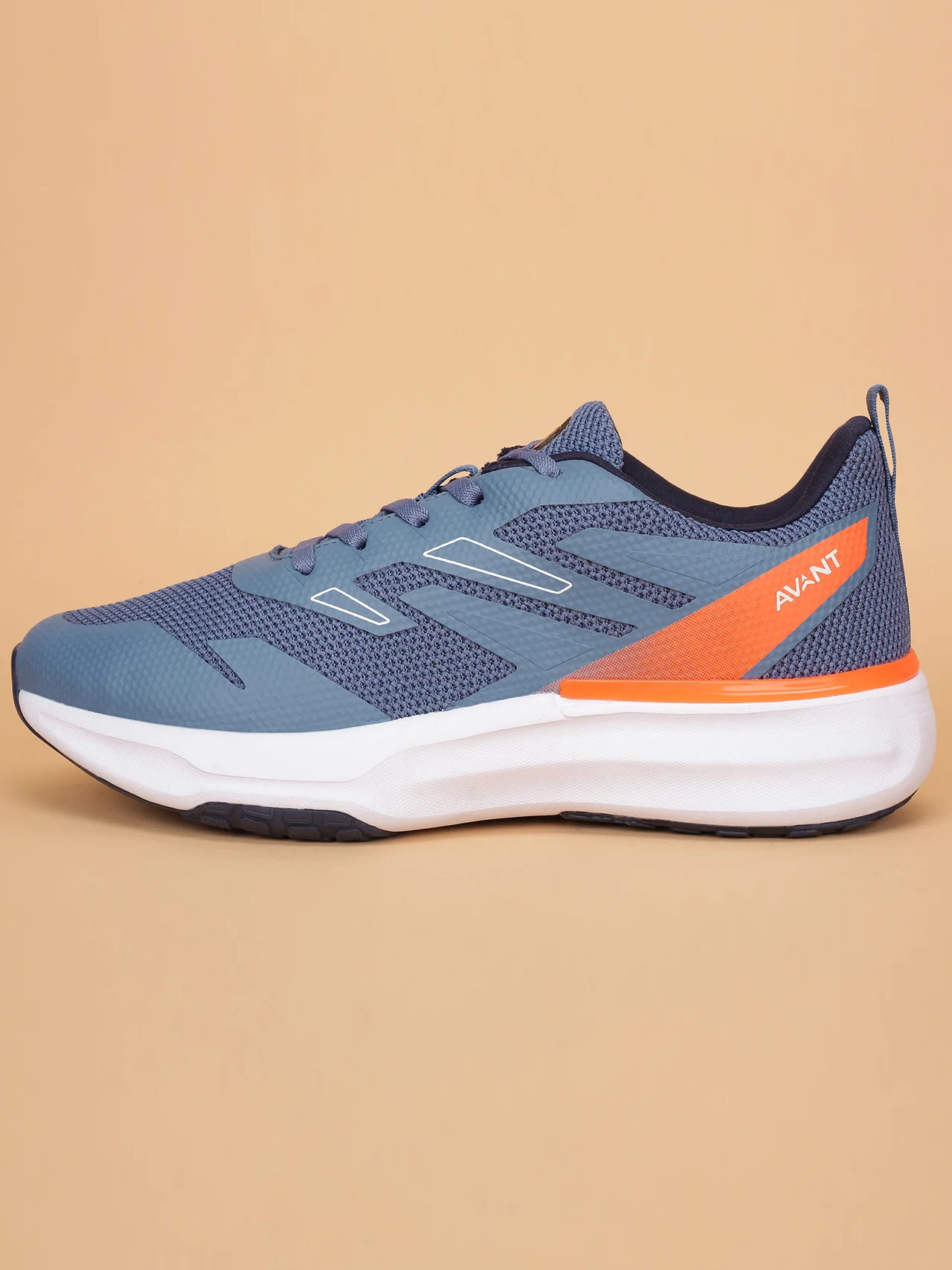 Avant Men's Aqua Ignite Sneaker Shoes - Blue/Orange - Image 3