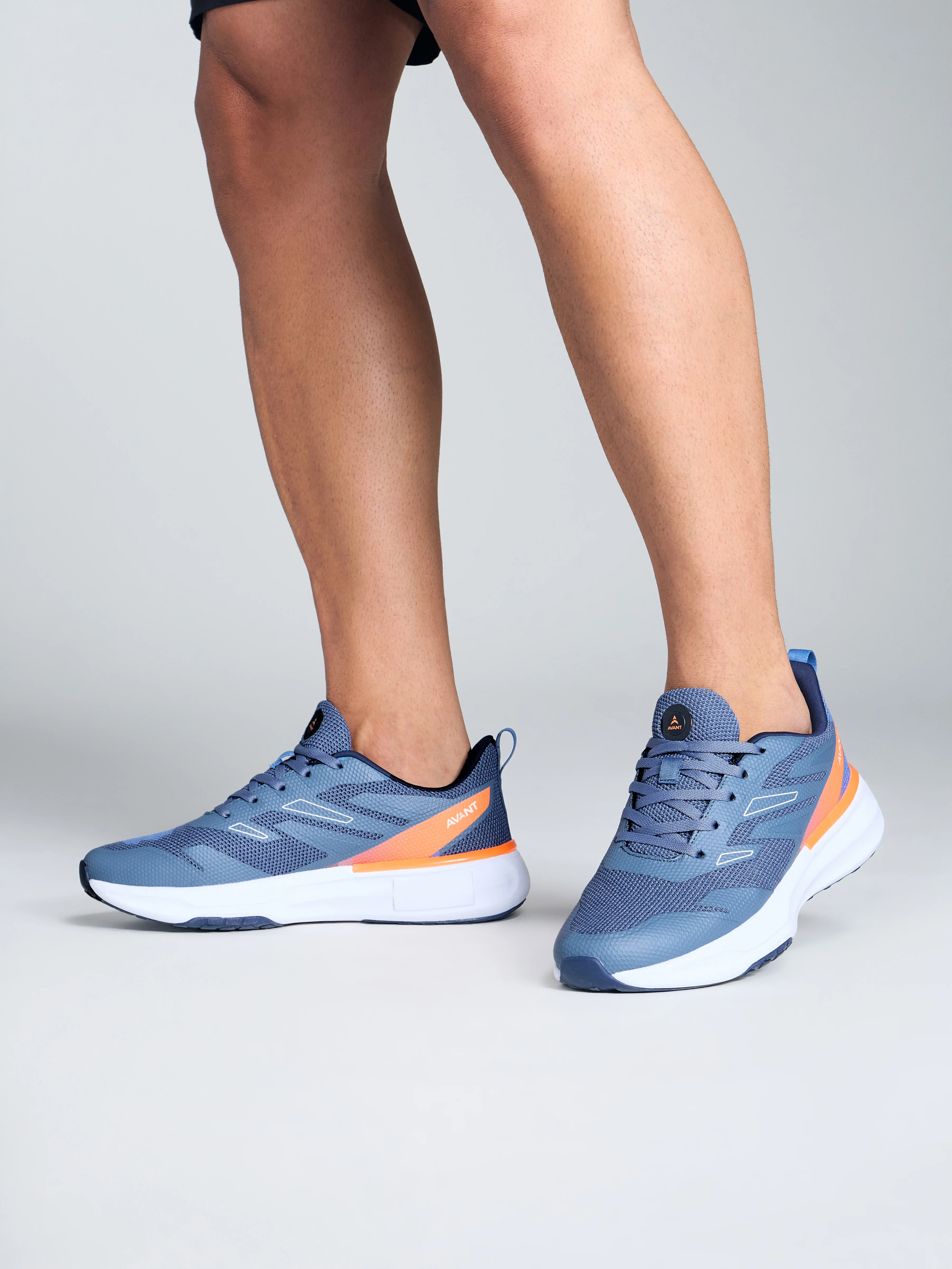 Avant Men's Aqua Ignite Sneaker Shoes - Blue/Orange - Image 6