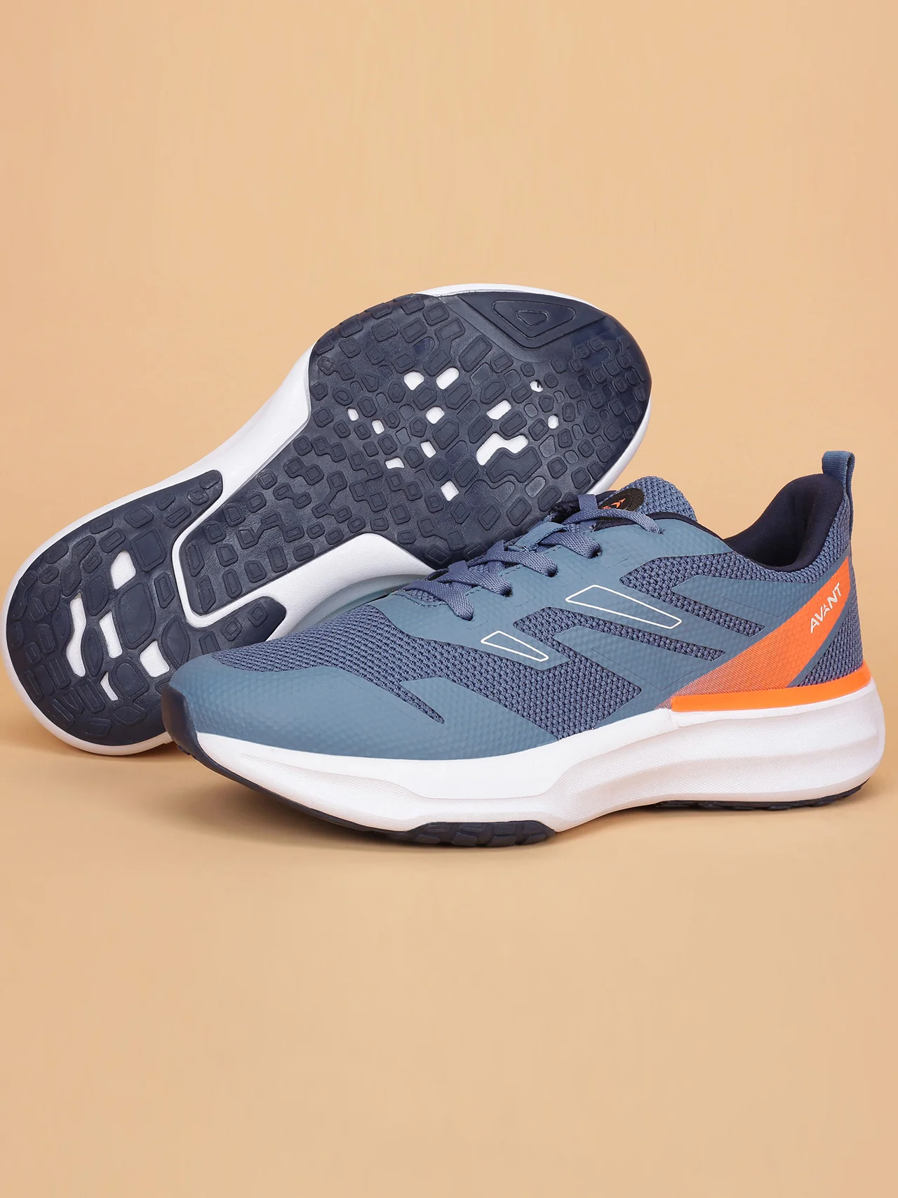 Avant Men's Aqua Ignite Sneaker Shoes - Blue/Orange - Image 7