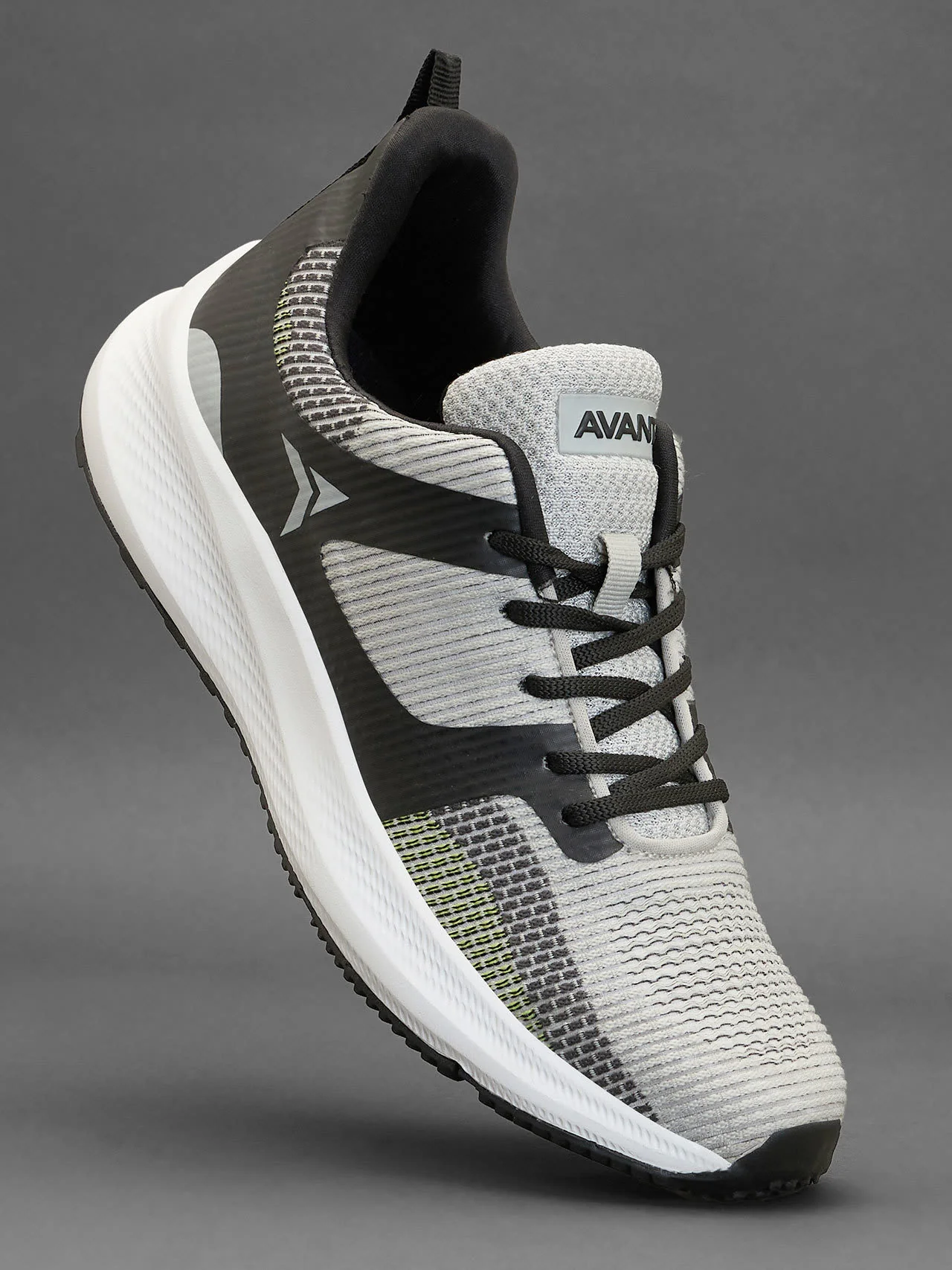 Avant Men's Boat Running shoes-Grey/Black - Image 2
