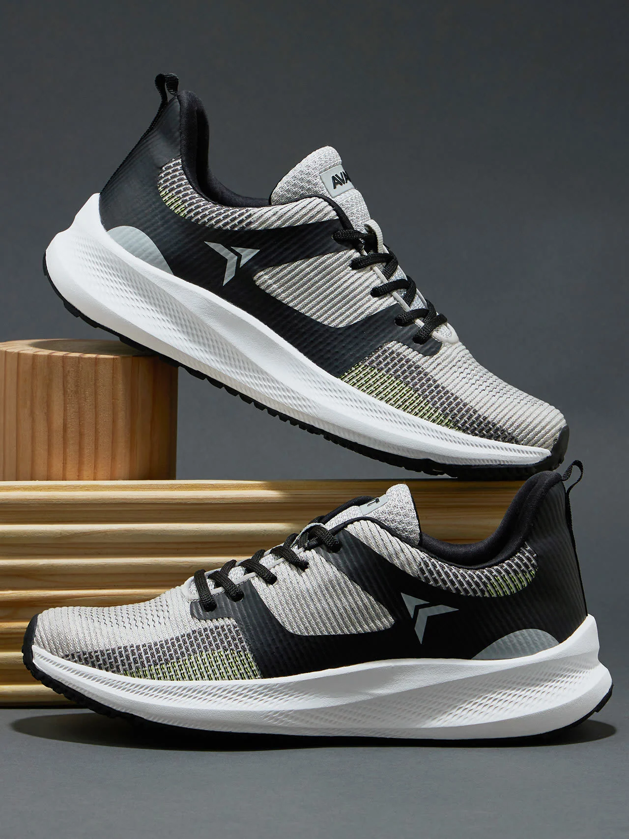 Avant Men's Boat Running shoes-Grey/Black - Image 8