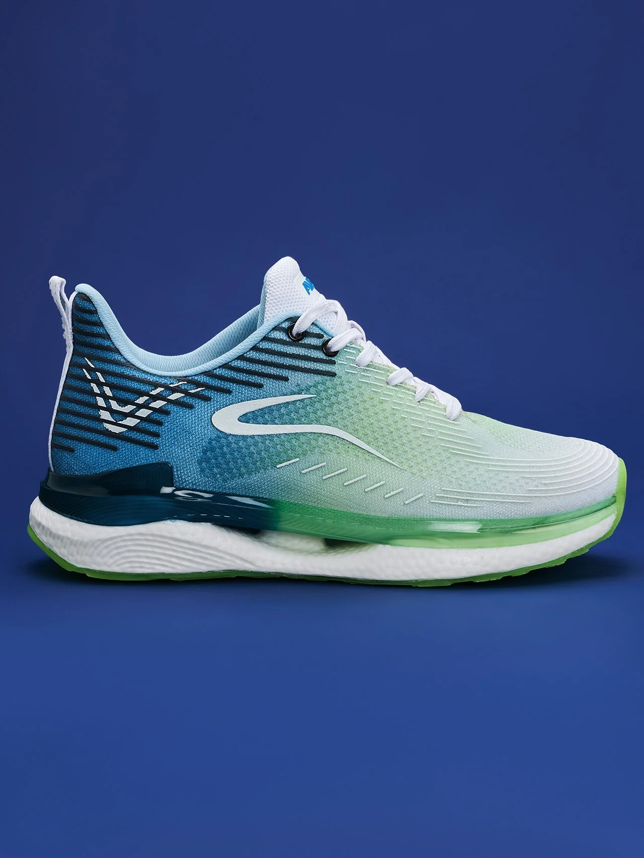 Avant Men's BounceMax Walking shoes-White/Blue/Green - Image 2