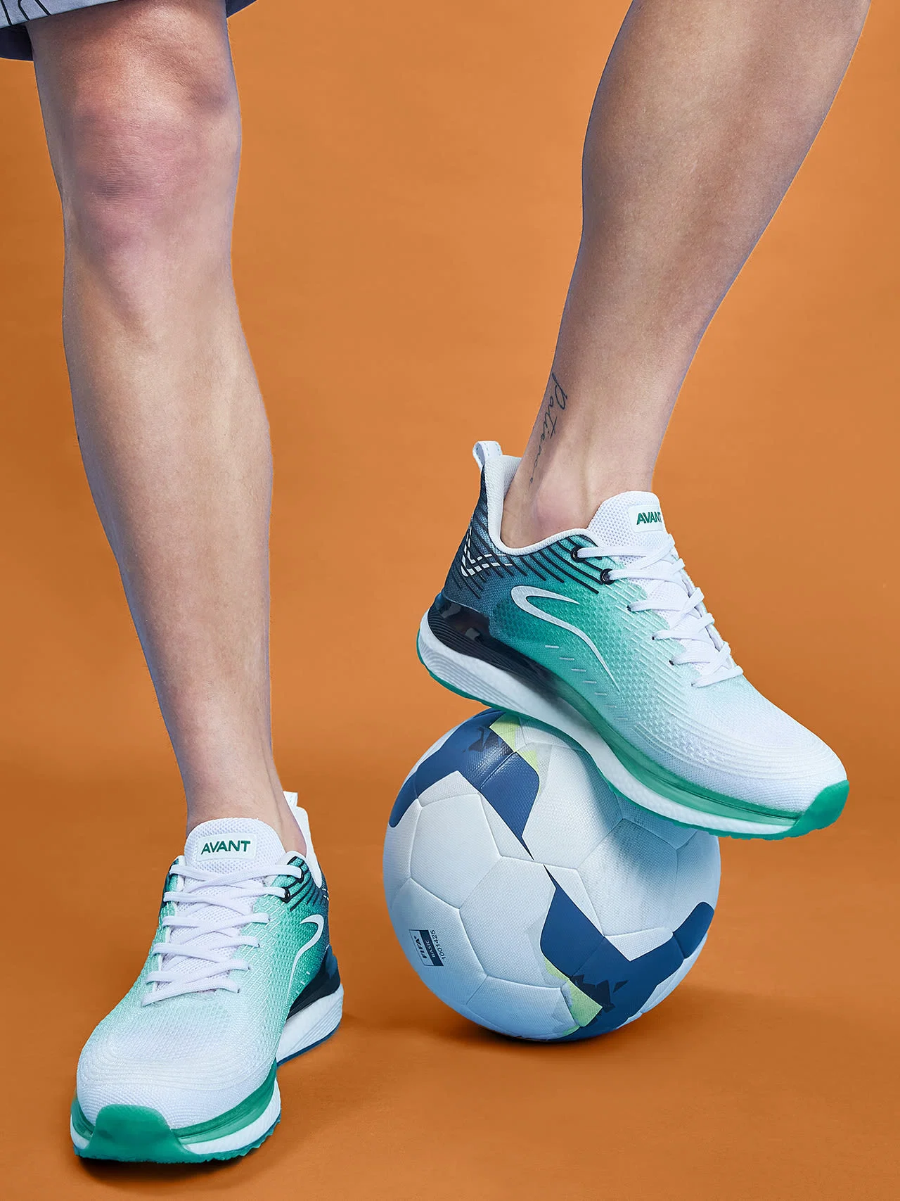 Avant Men's BounceMax Walking Shoes - White/Grey/Green - Image 3