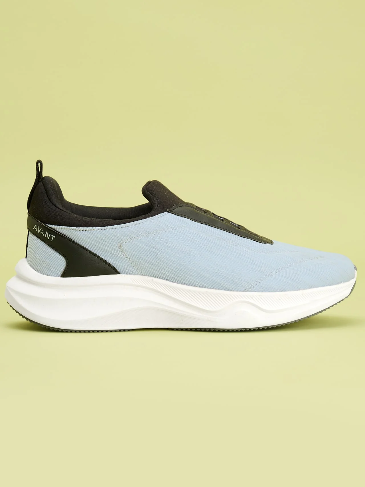 Avant Men's Brezza Slip-On Walking Shoes - Grey/Black - Image 4