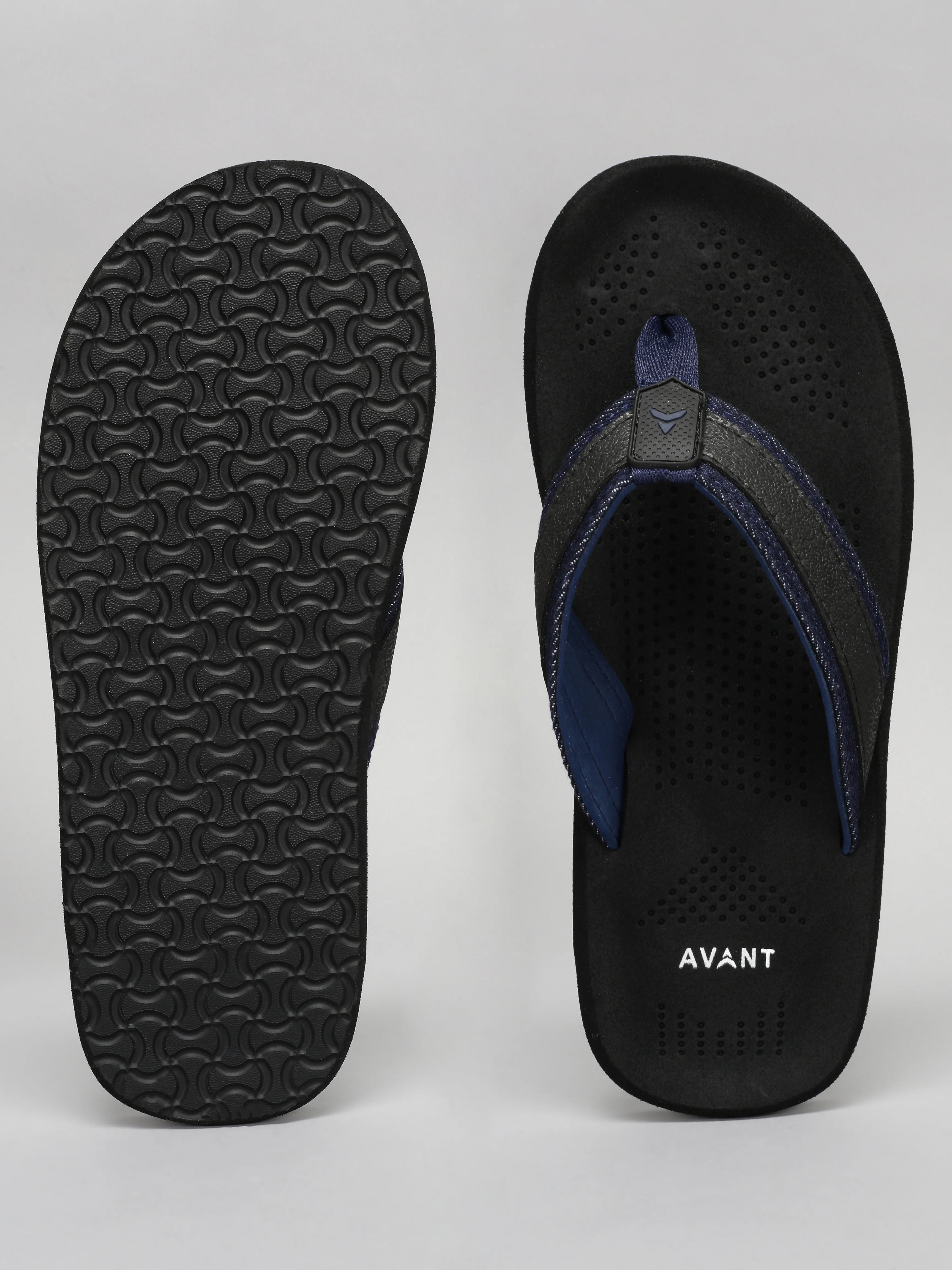 Avant Men's Brook Flip Flops - Black/Olive - Image 4