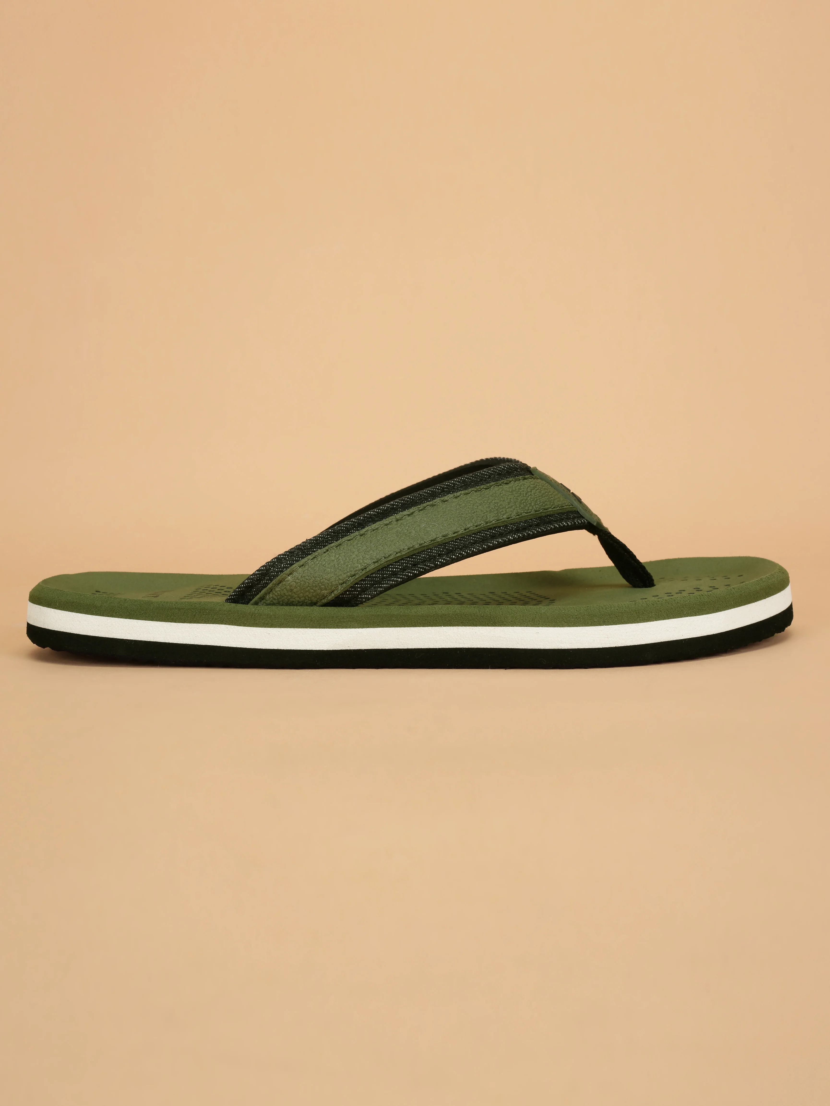 Avant Men's Brook Flip Flops - Green/Black - Image 2