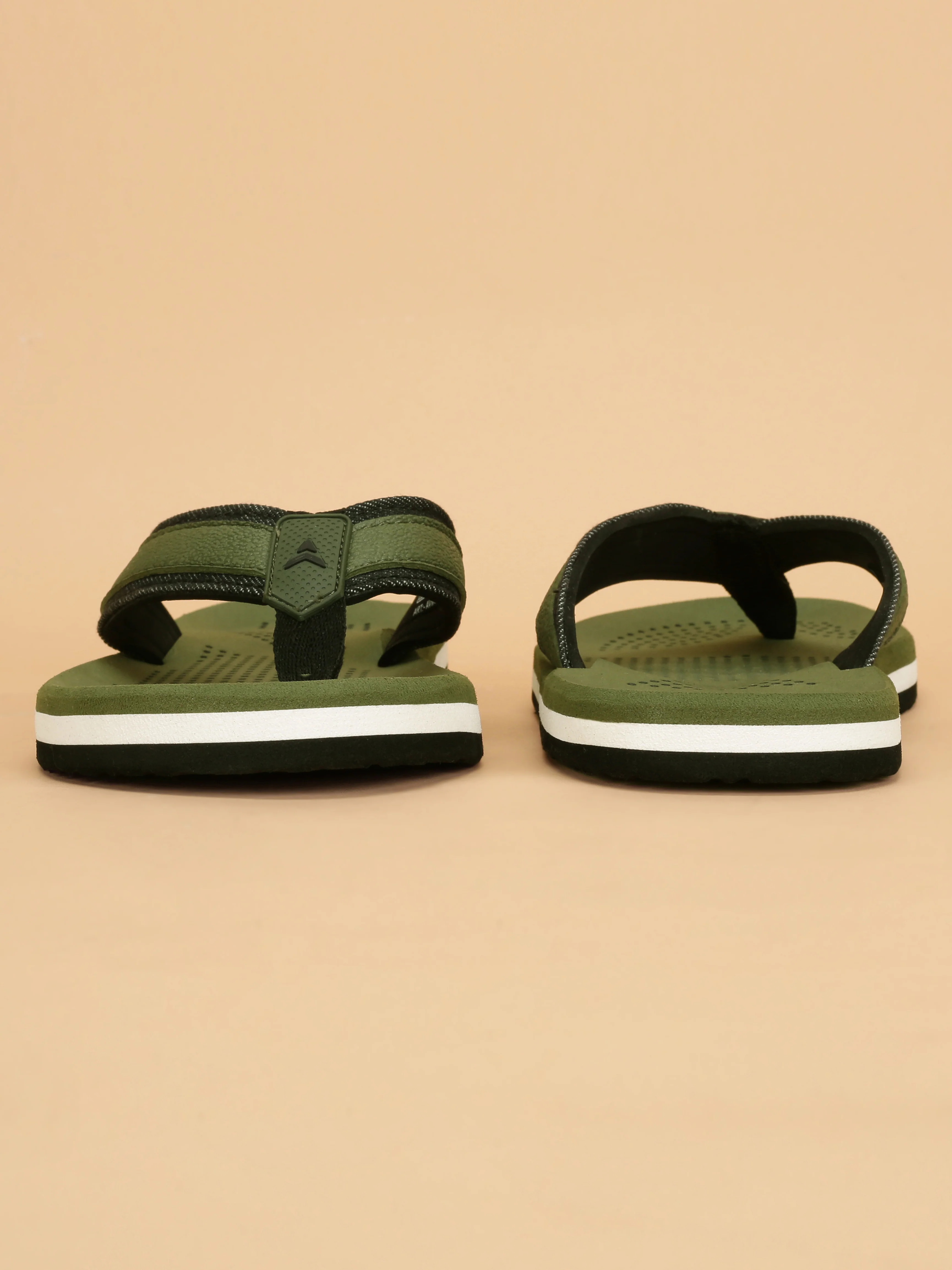 Avant Men's Brook Flip Flops - Green/Black - Image 5