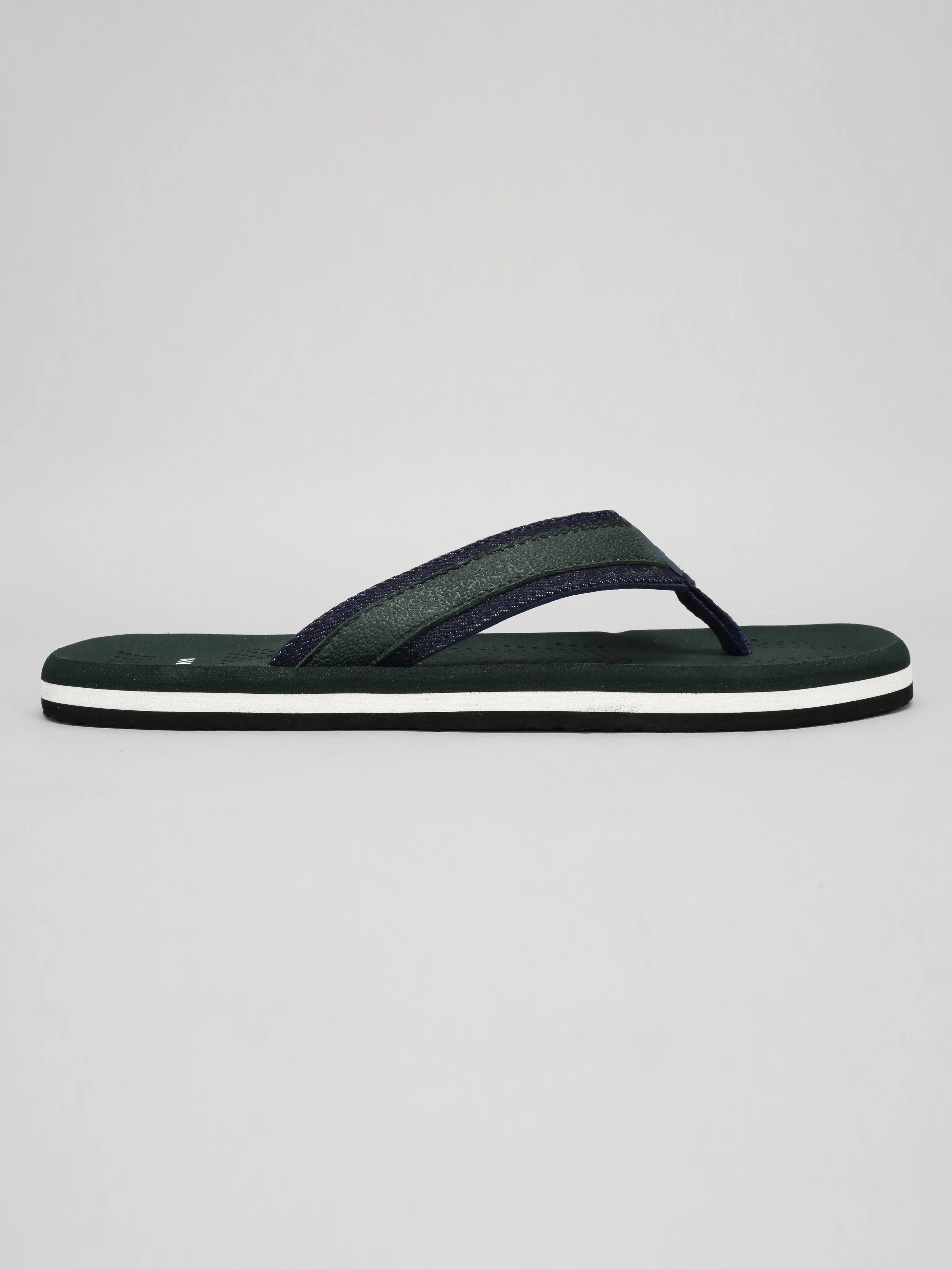 Avant Men's Brook Flip Flops - Green/Navy - Image 2