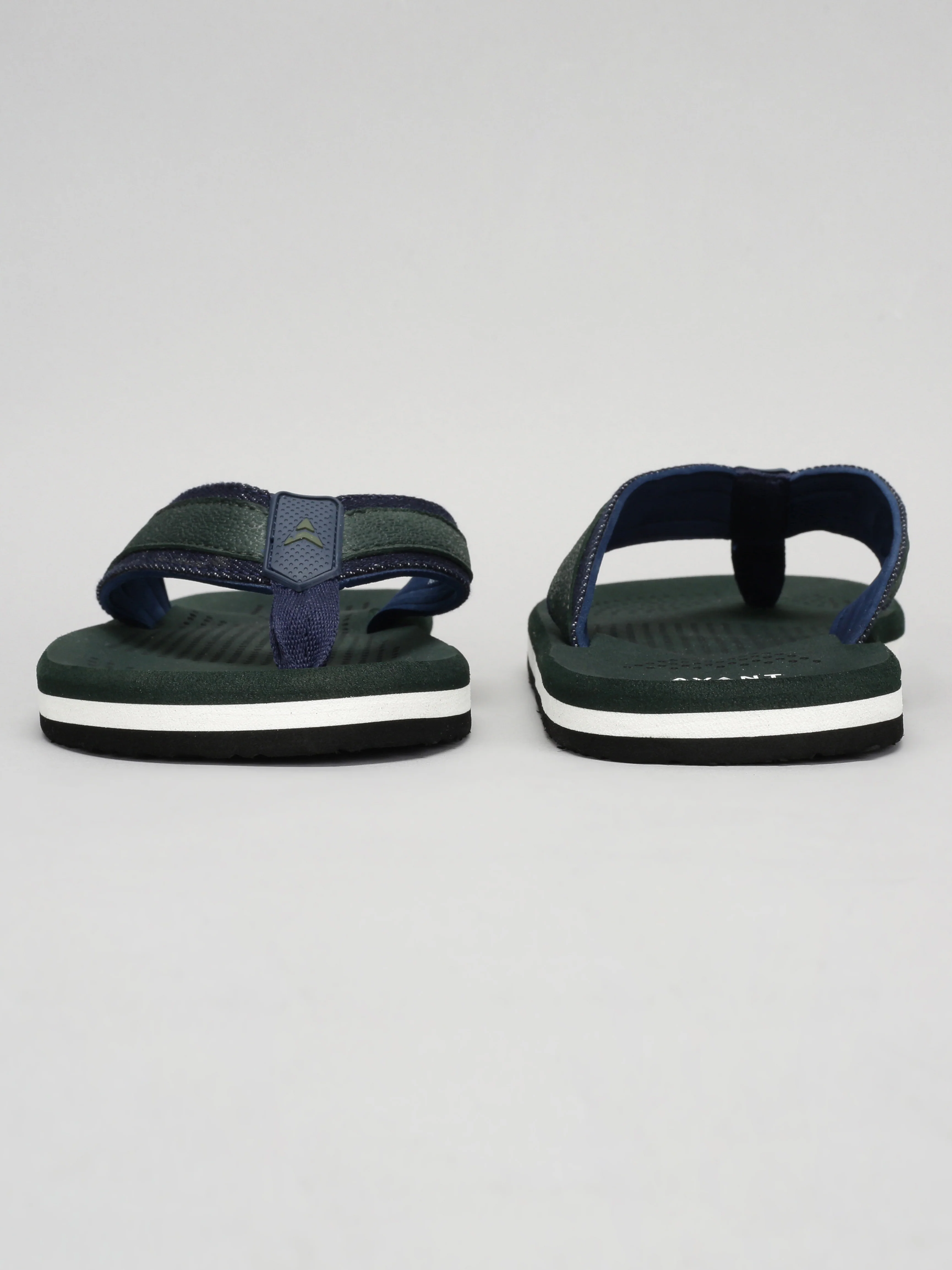 Avant Men's Brook Flip Flops - Green/Navy - Image 5