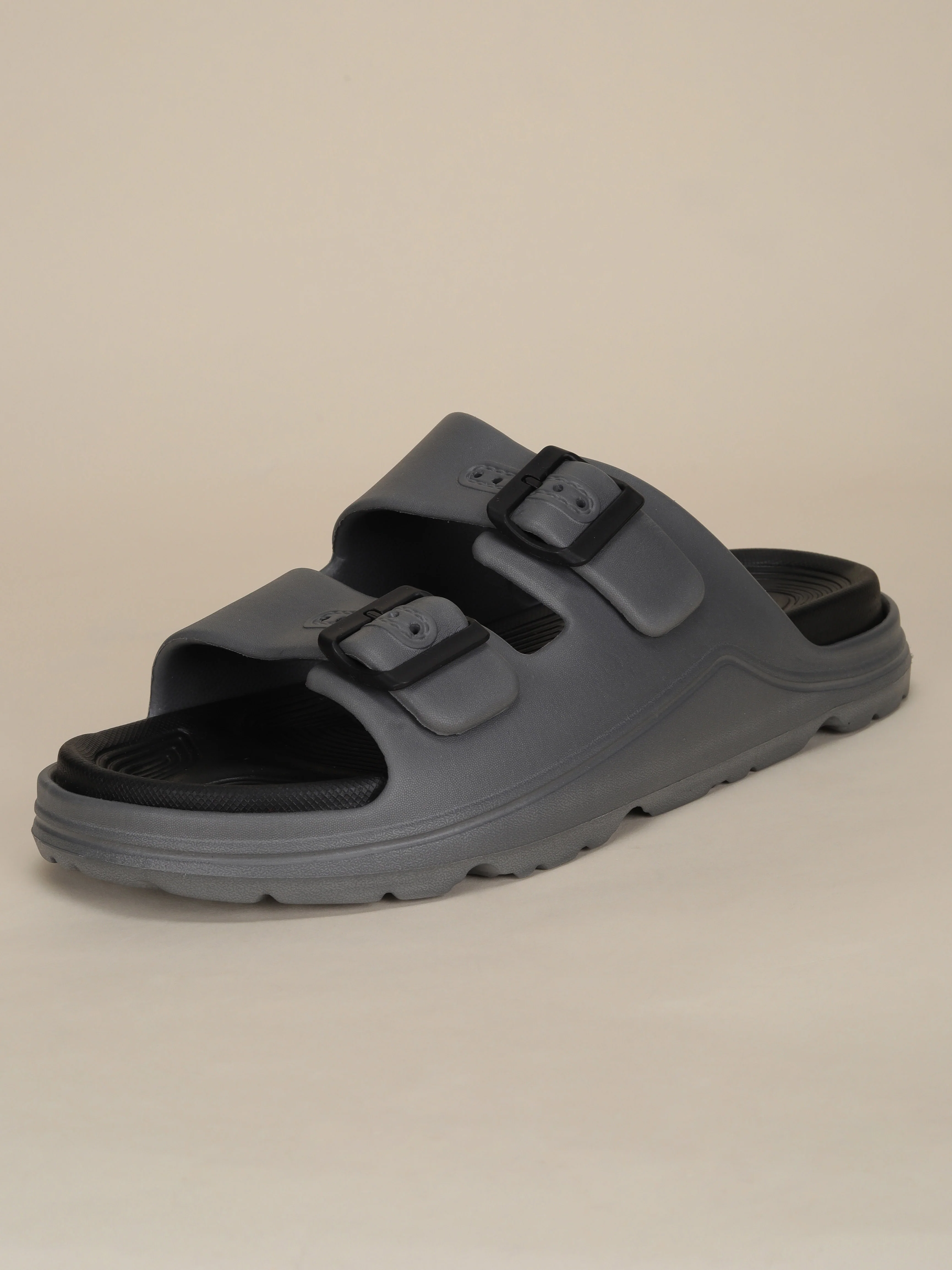 Avant Men's BuckleStride Sliders - Grey - Image 4