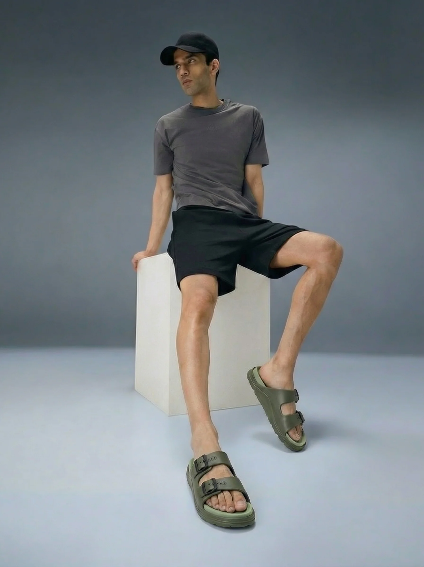 Avant Men's BuckleStride Sliders - Olive - Image 2