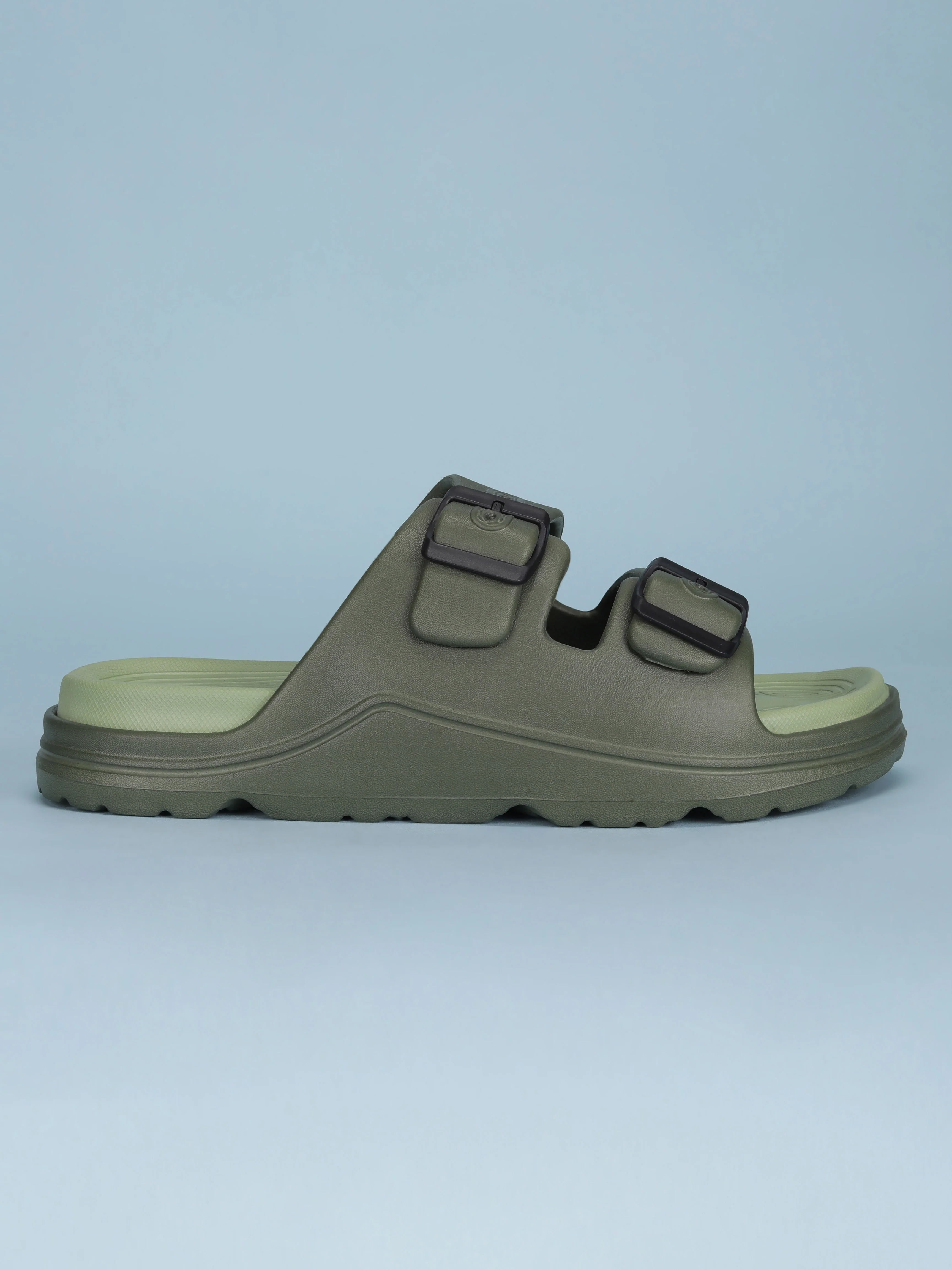 Avant Men's BuckleStride Sliders - Olive - Image 3