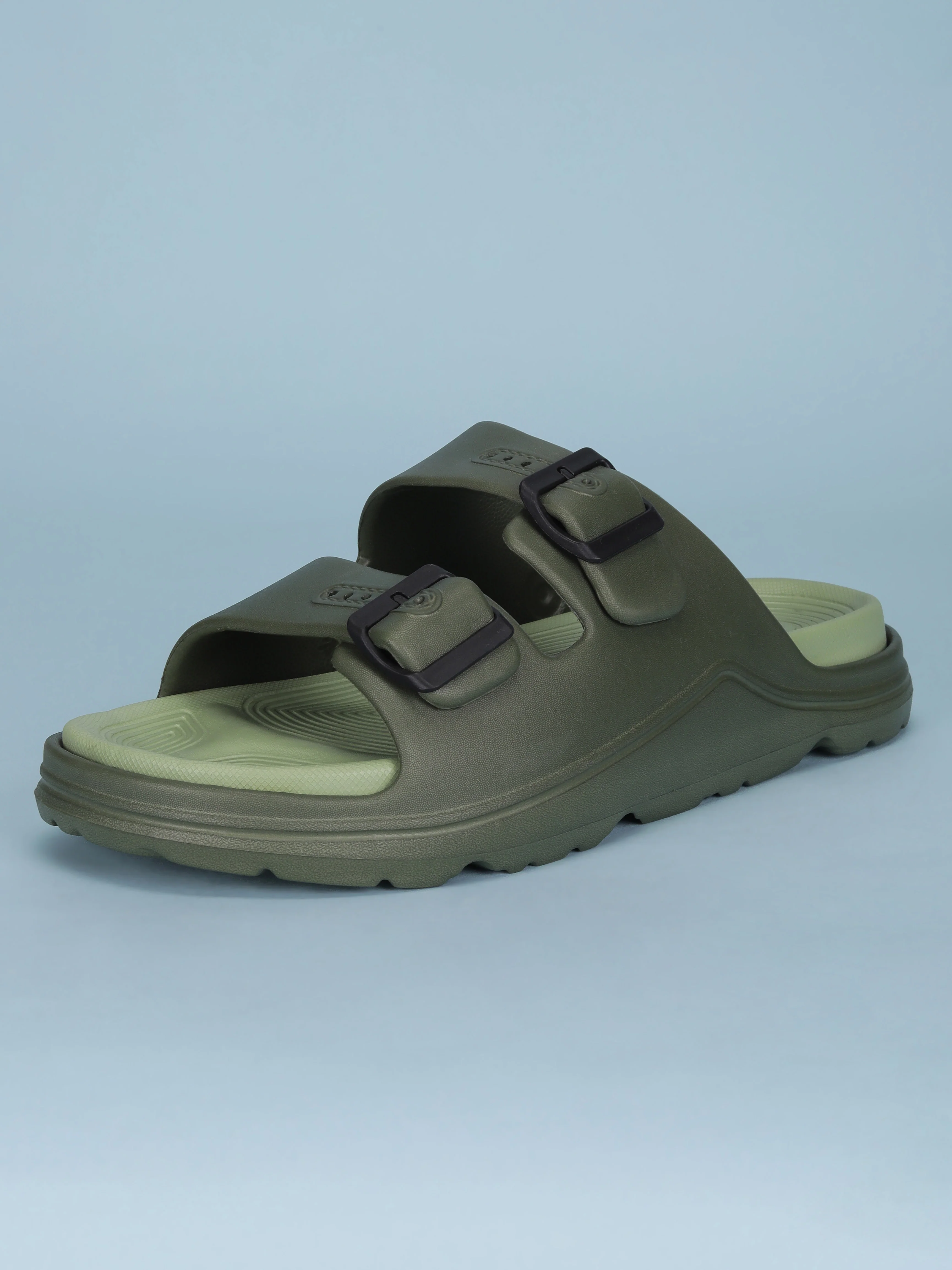 Avant Men's BuckleStride Sliders - Olive - Image 4