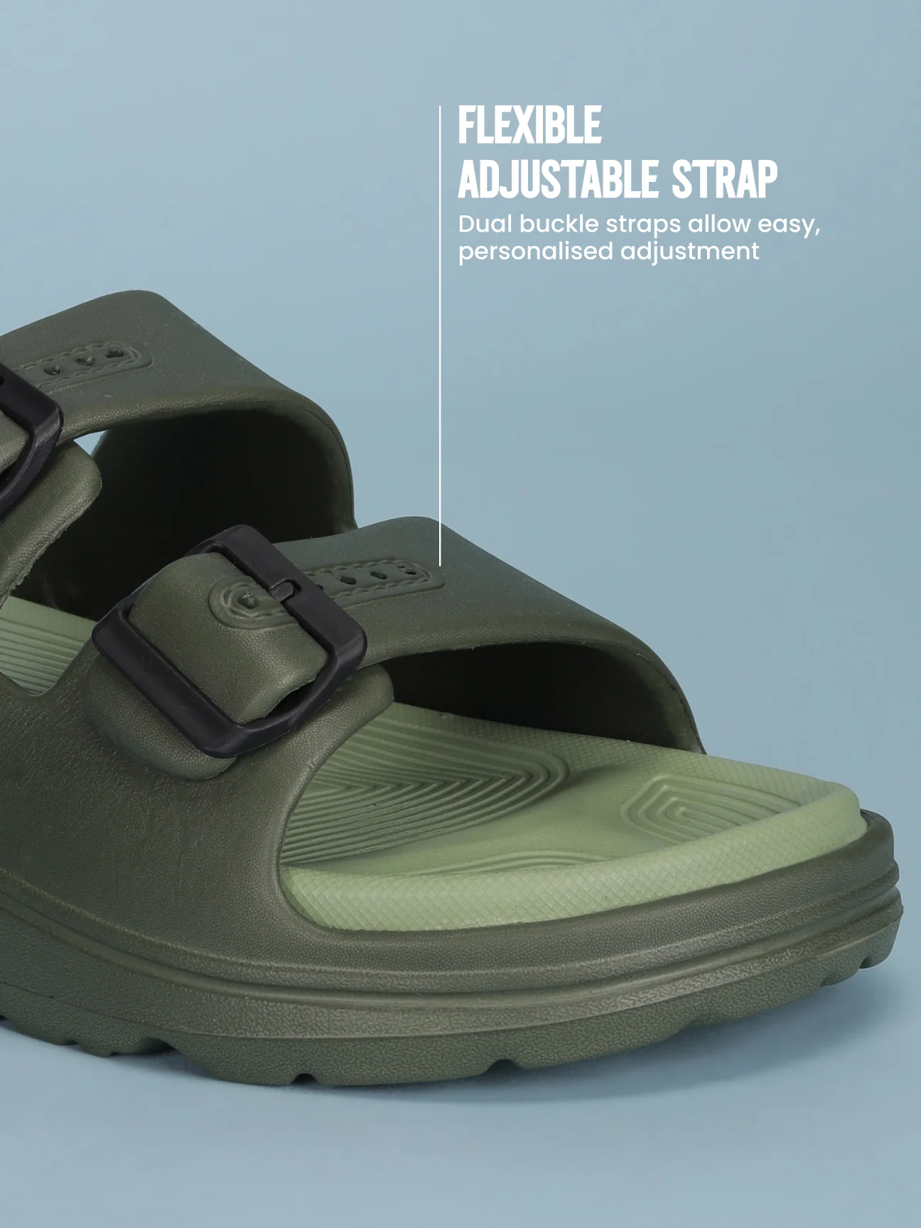 Avant Men's BuckleStride Sliders - Olive - Image 5