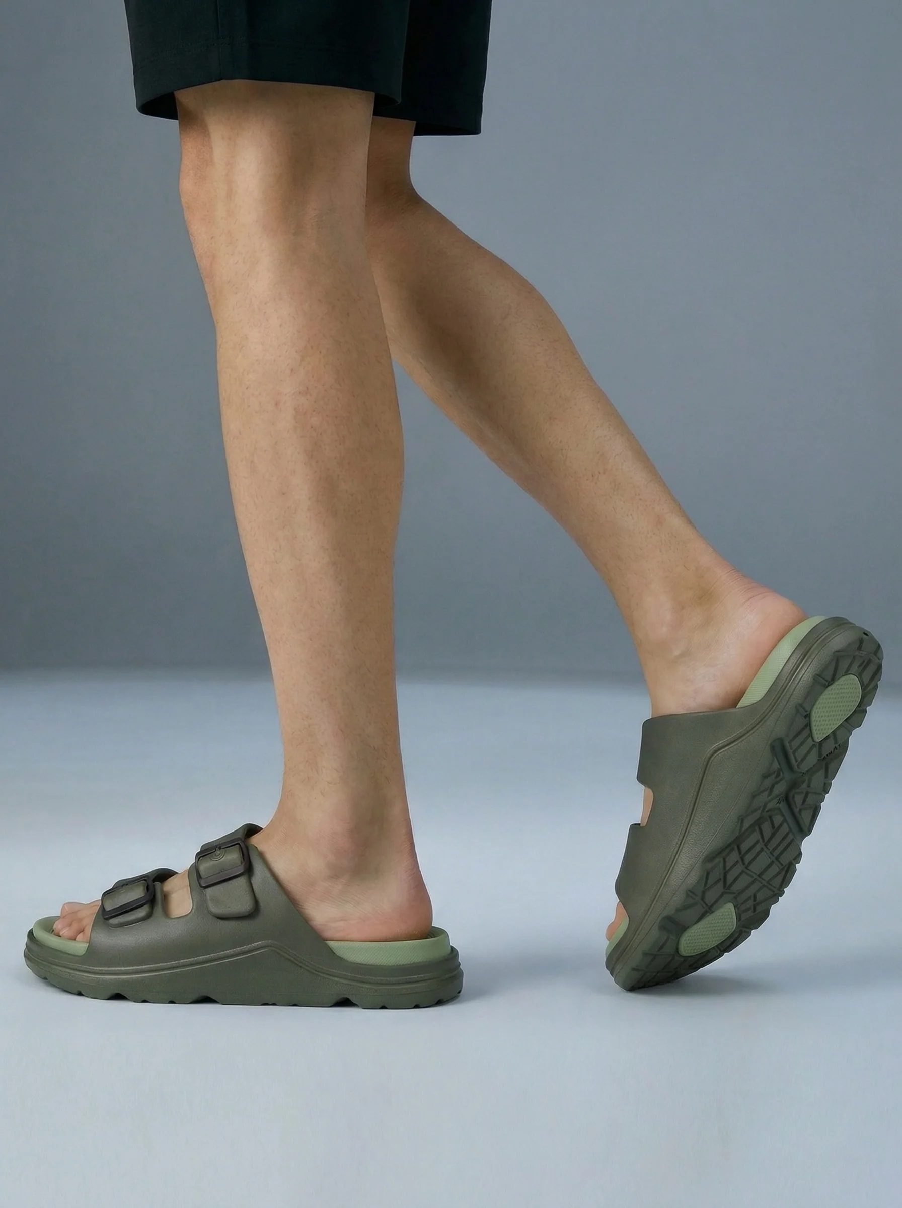 Avant Men's BuckleStride Sliders - Olive - Image 7