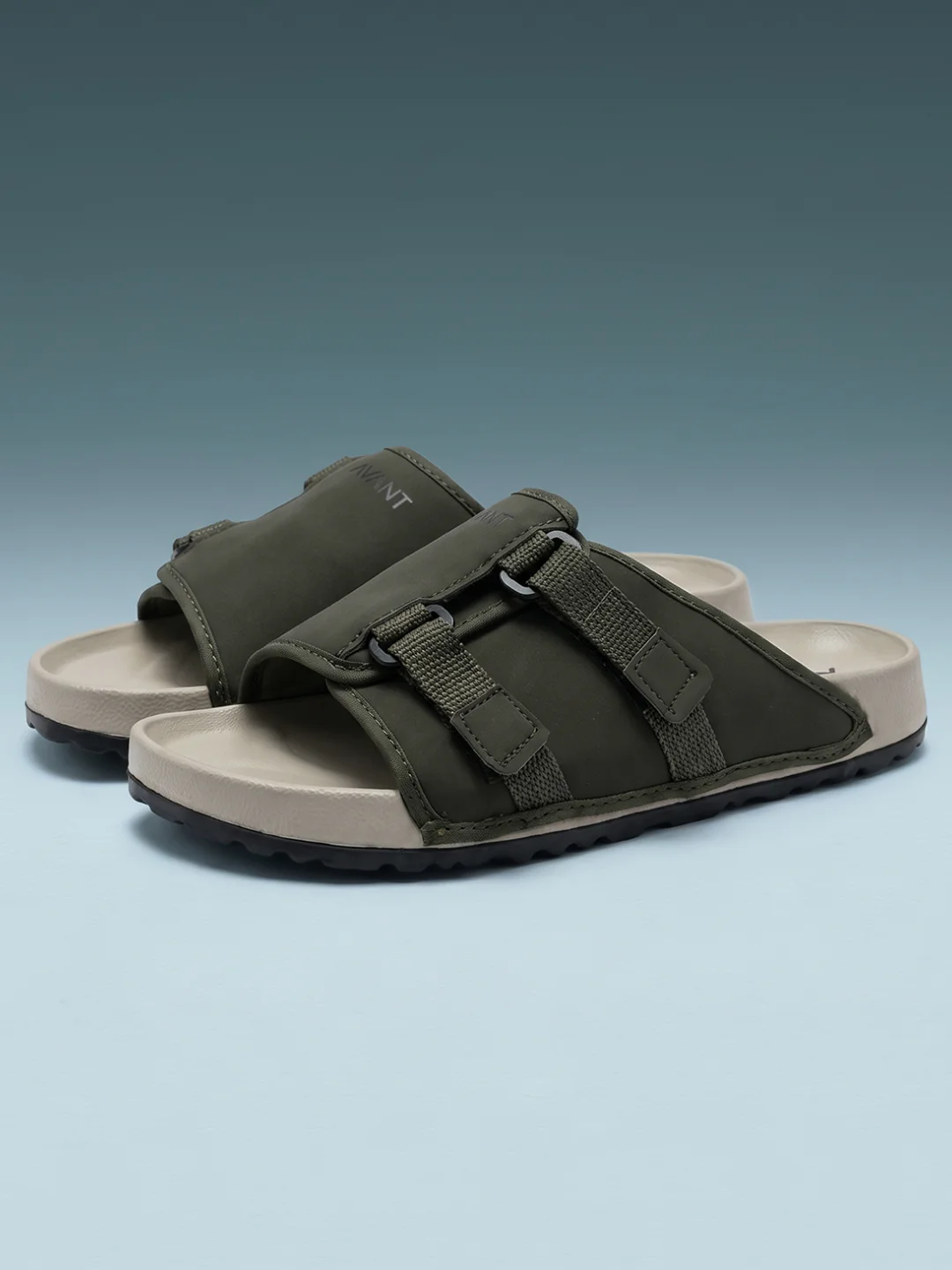 Avant Men's CalmFit Sliders - Olive/Beige - Image 10