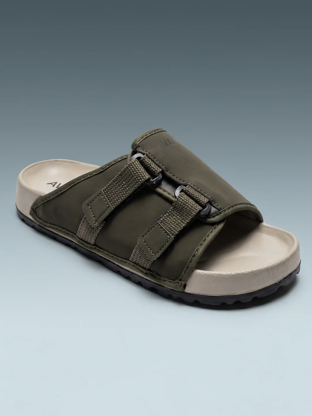 Avant Men's CalmFit Sliders - Olive/Beige - Image 4