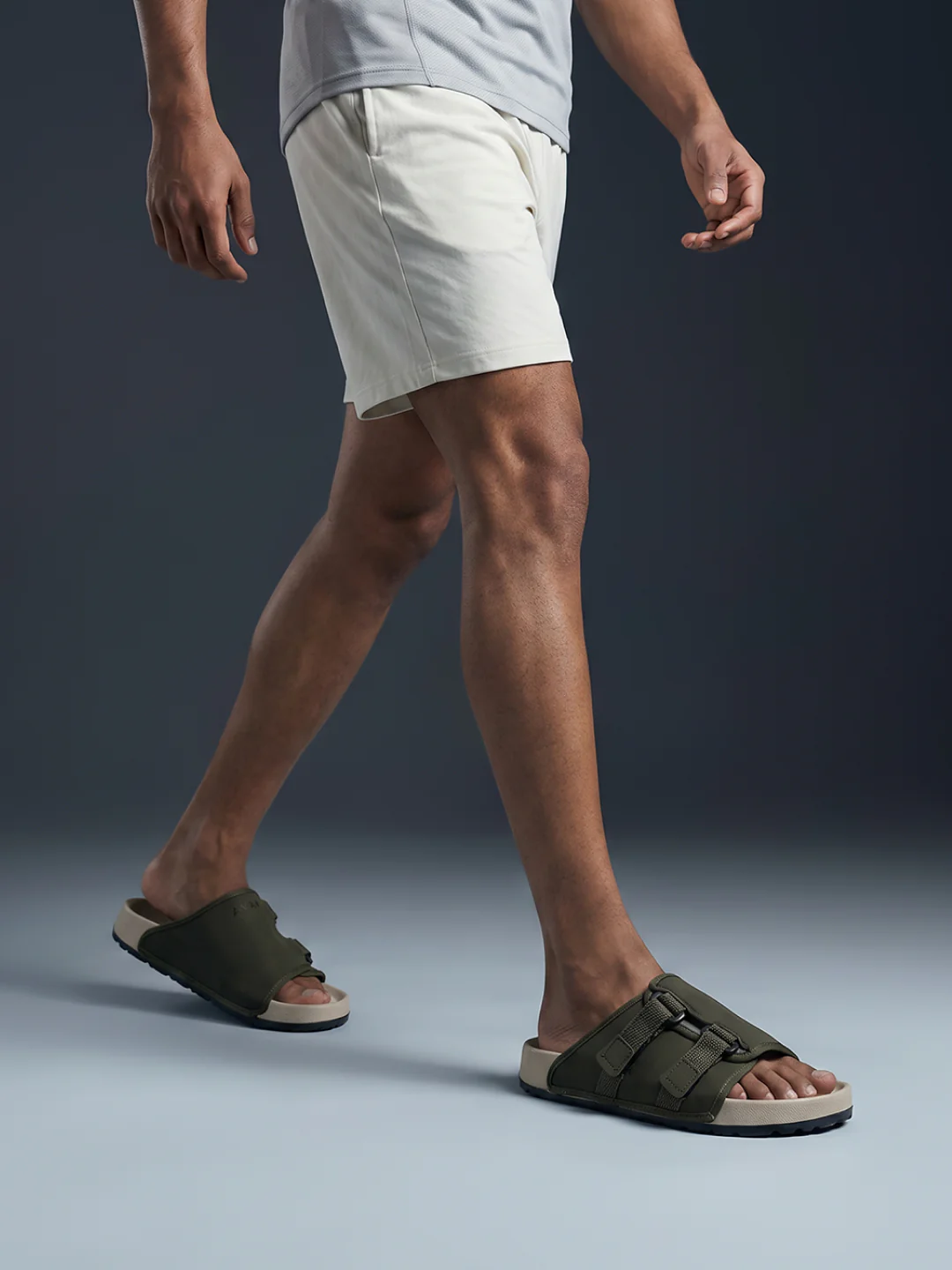 Avant Men's CalmFit Sliders - Olive/Beige - Image 7