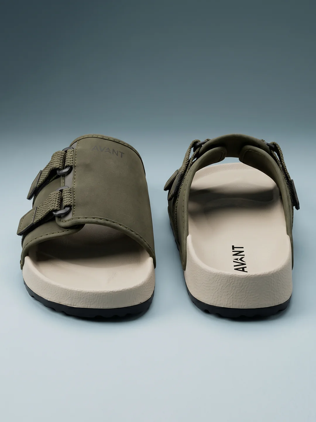 Avant Men's CalmFit Sliders - Olive/Beige - Image 9