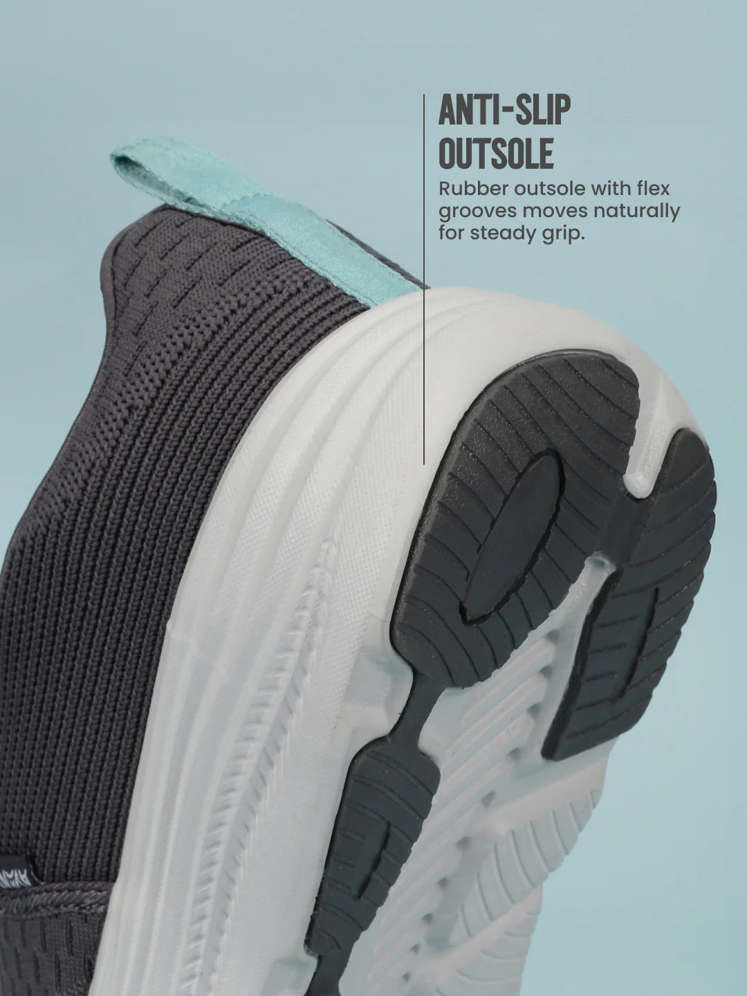 Avant Men's CityStride Slip-On Walking Shoes - D.Grey - Image 5