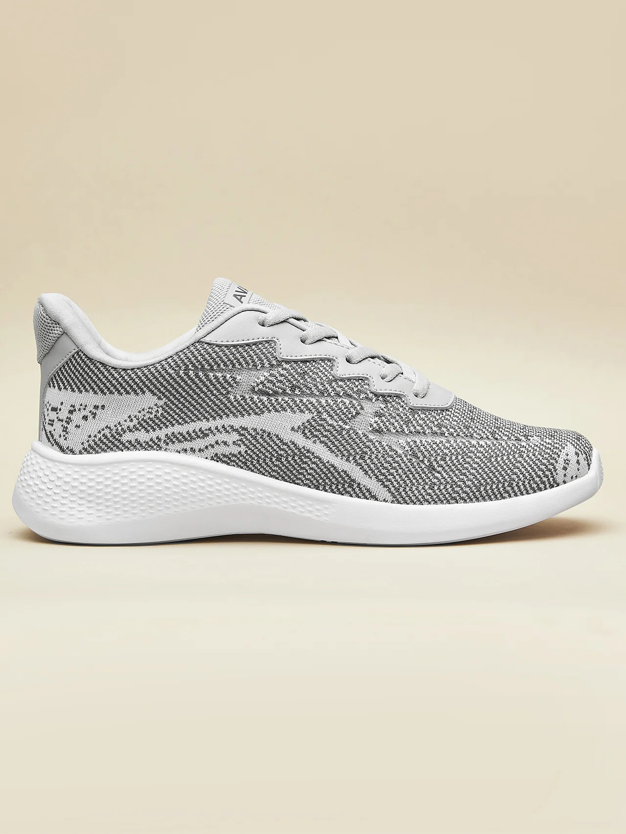 Avant Men's Classic Knitted Walking Shoes- Beige - Image 3