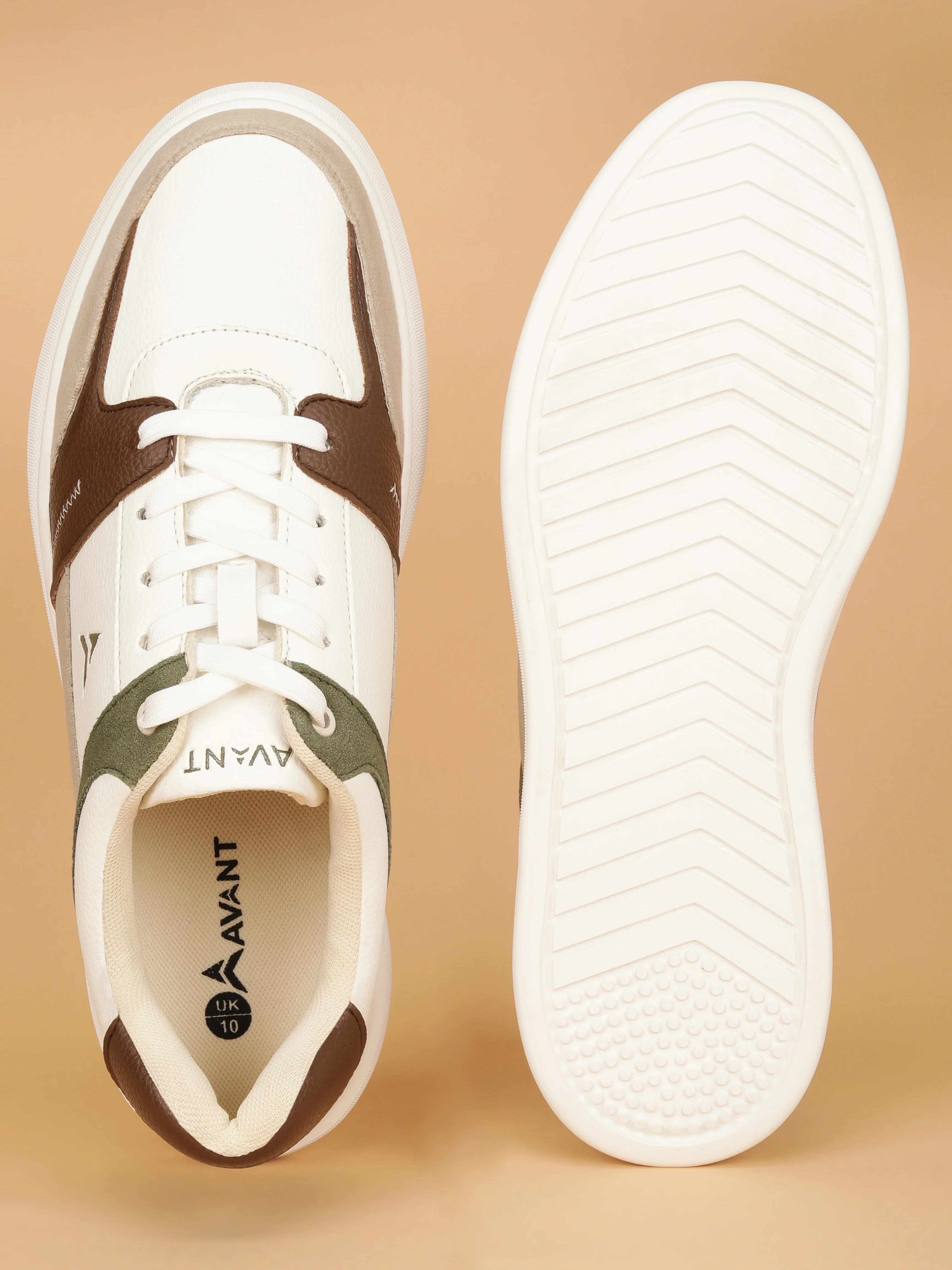 Avant Men's Cobalt Casual Sneakers - Beige - Image 4