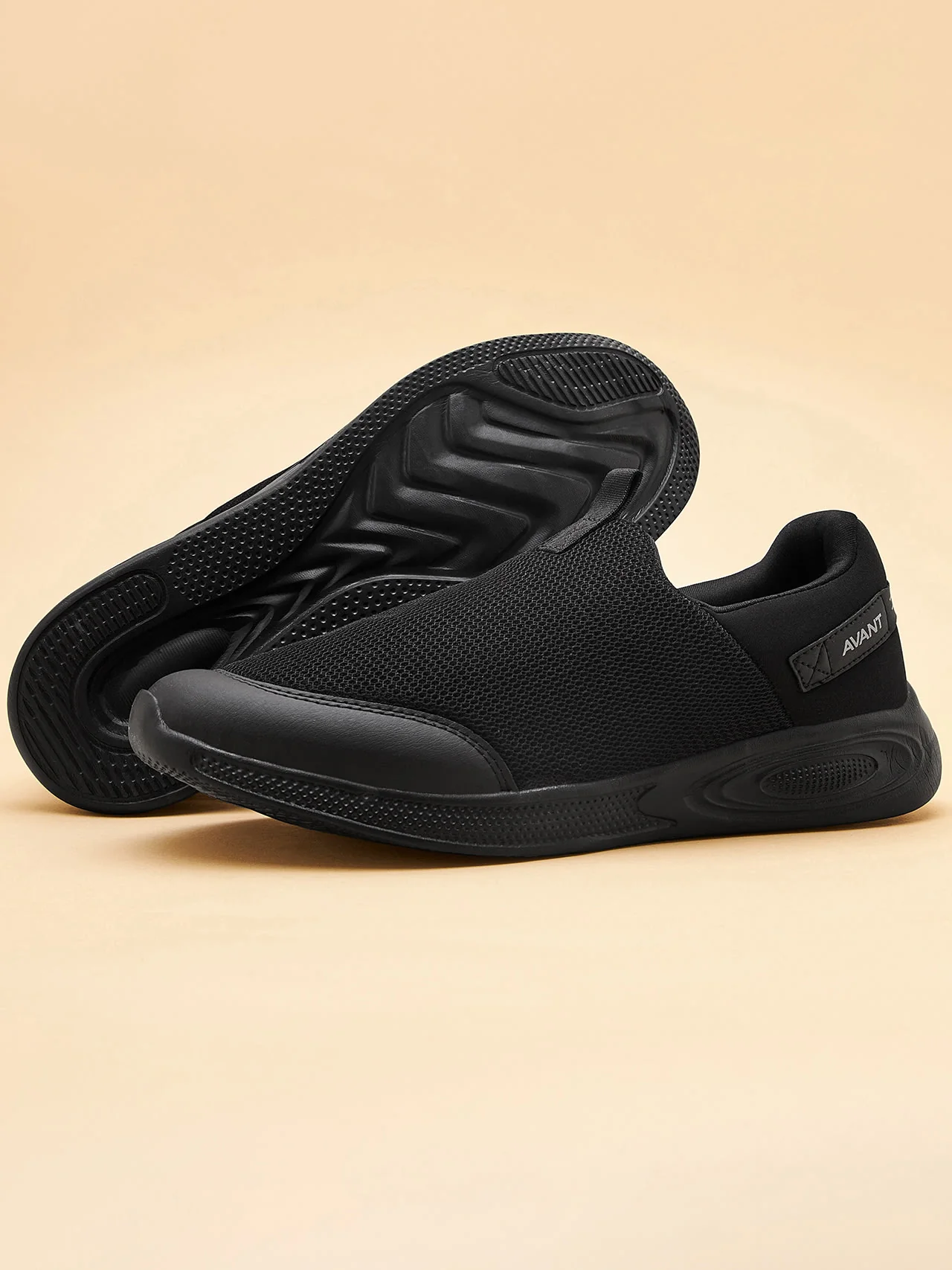 Avant Men's Comfit Slip-On Walking Shoes - Black - Image 8