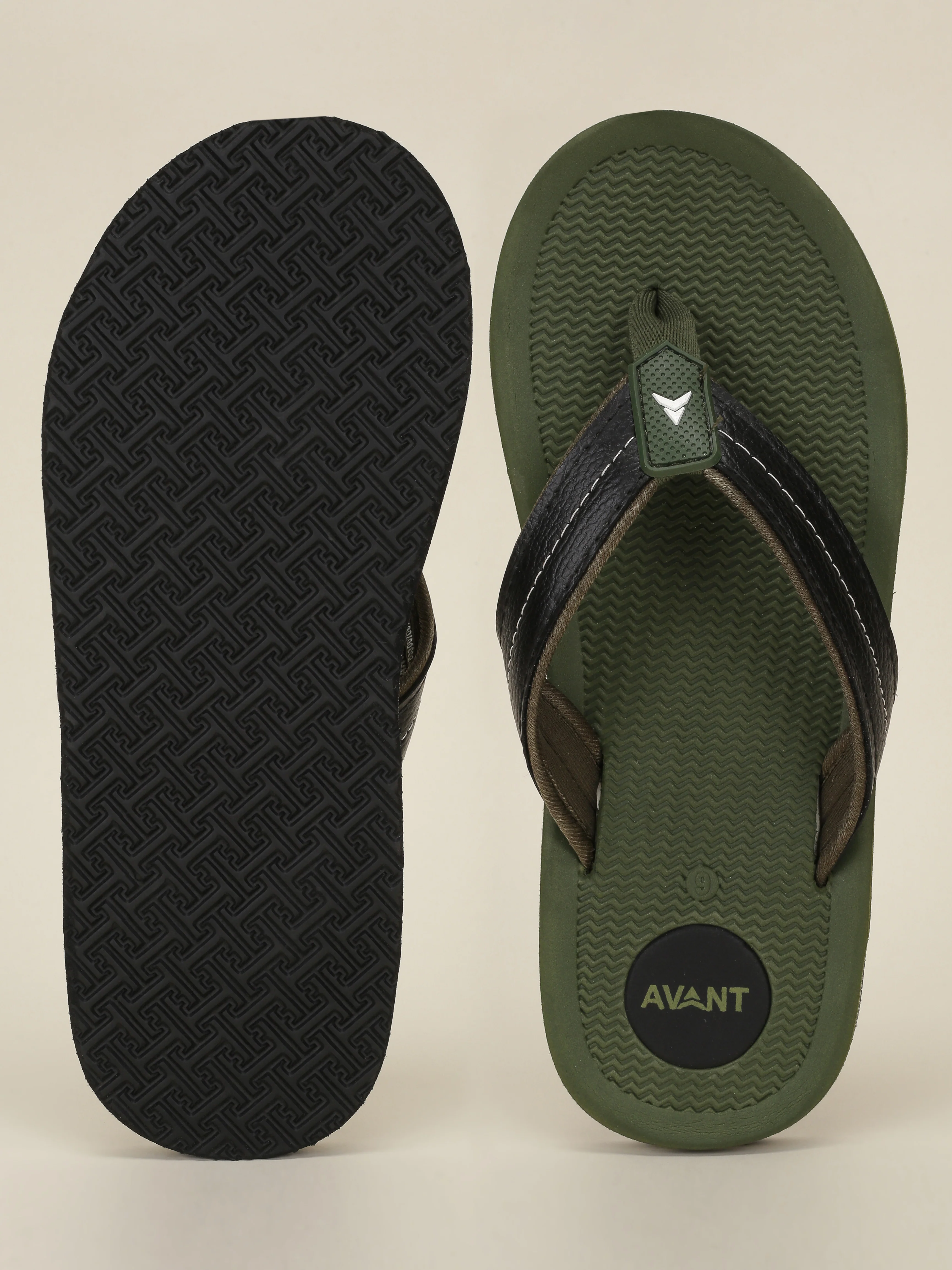 Avant Men's ComfortWalk Flip Flops - Green - Image 4