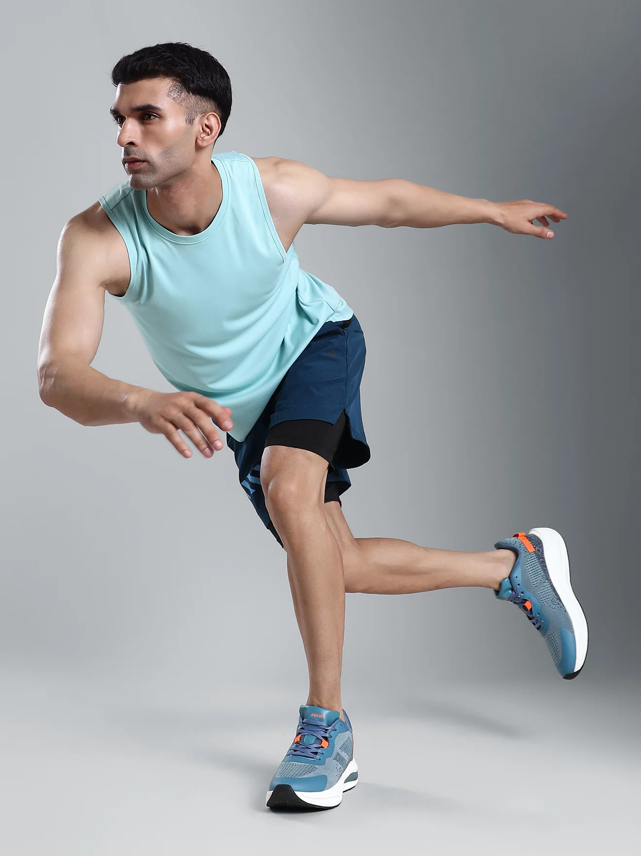 Avant Men's Crossrun Running Shoes - Blue - Image 2