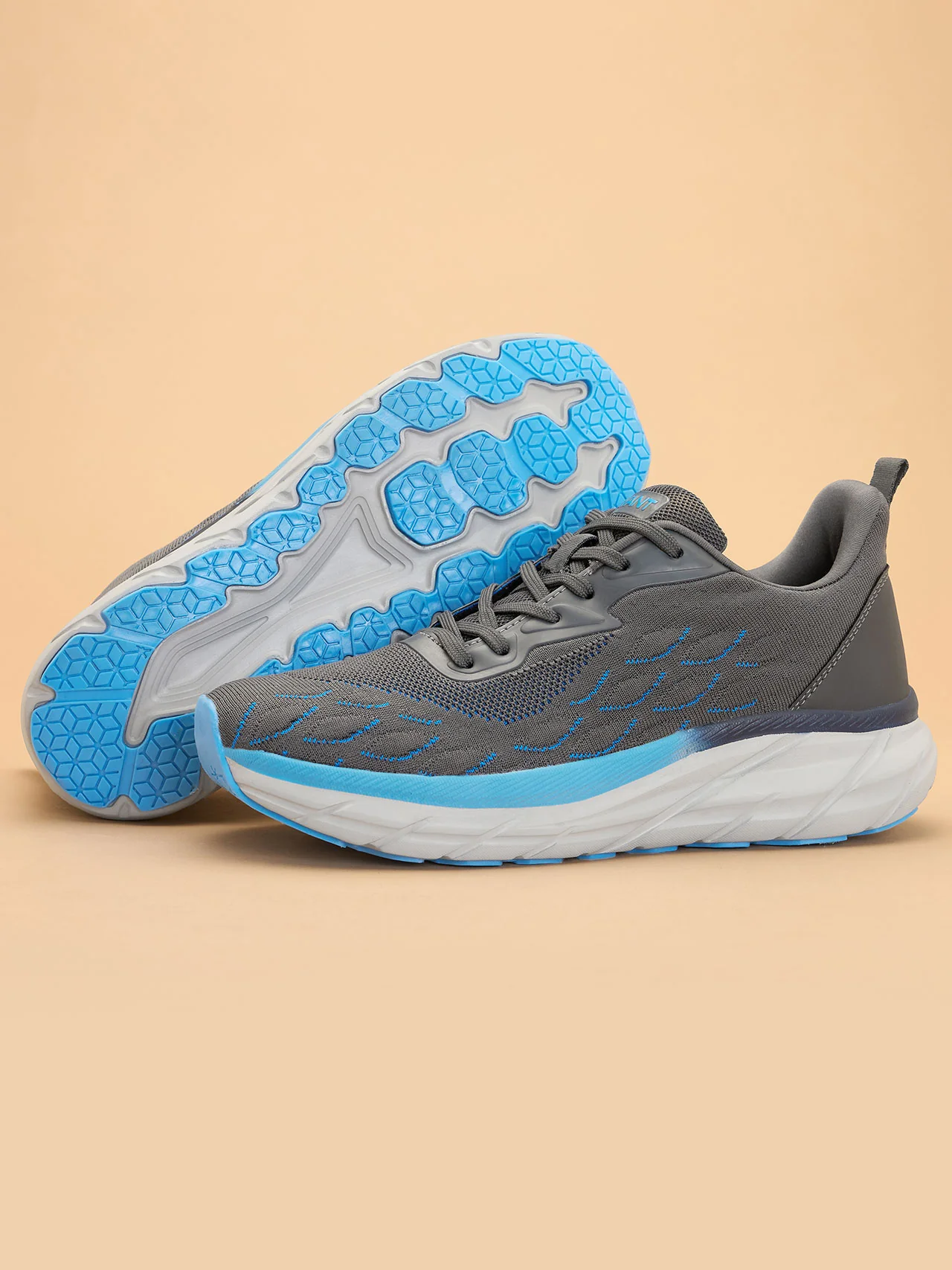 Avant Men's Cruiser Running Shoes - Grey/Blue - Image 5