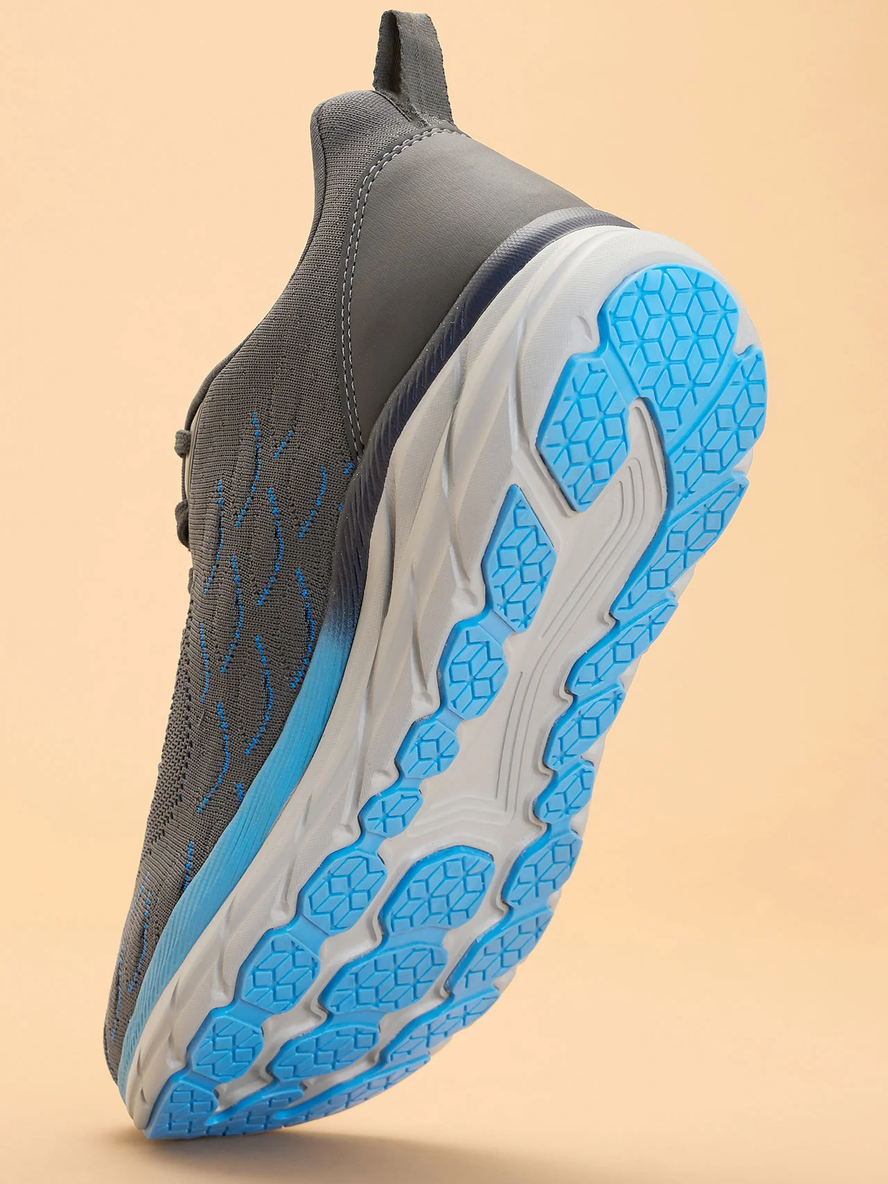 Avant Men's Cruiser Running Shoes - Grey/Blue - Image 8