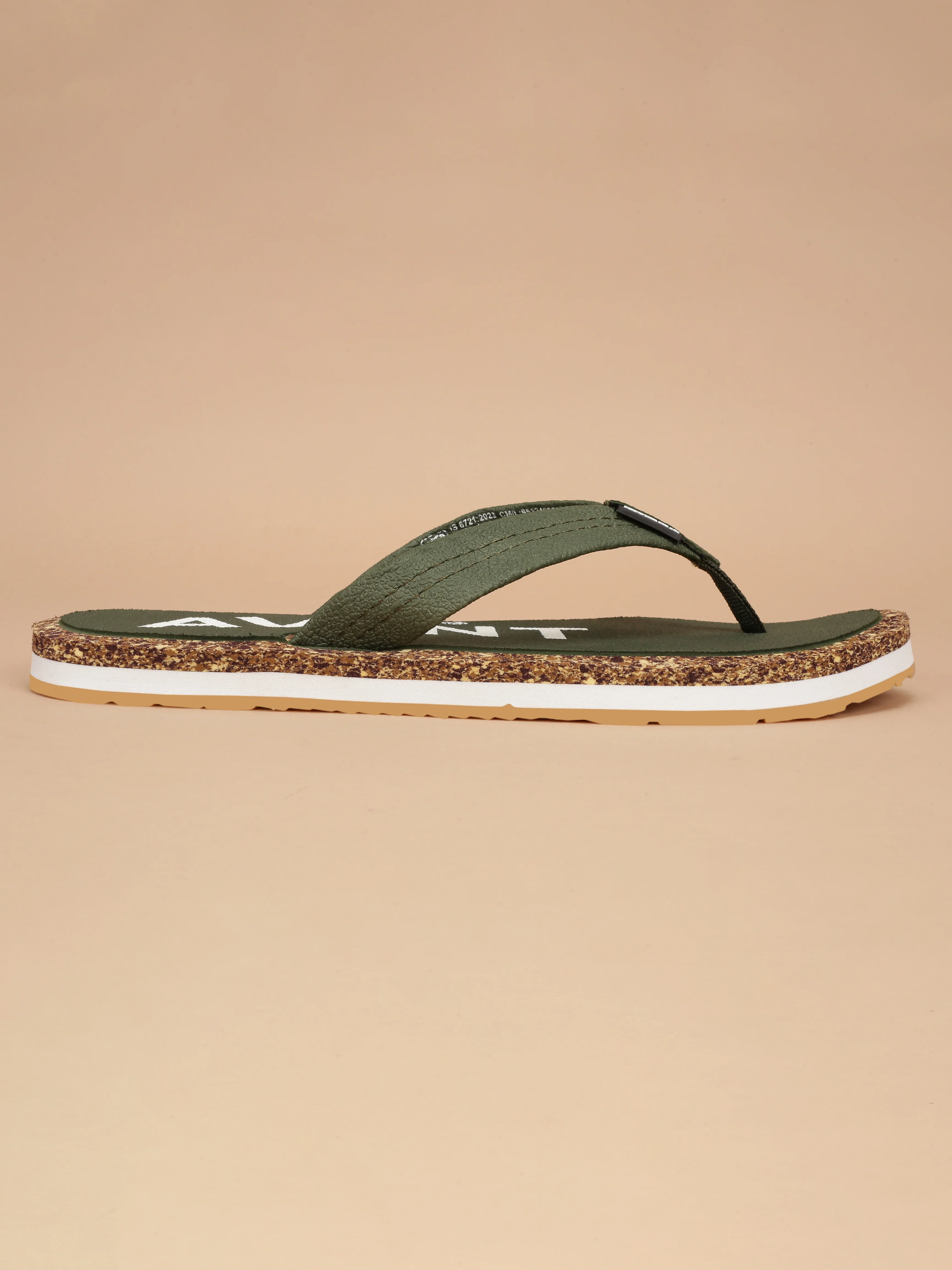 Avant Men's Crux Flip Flops - Olive - Image 3