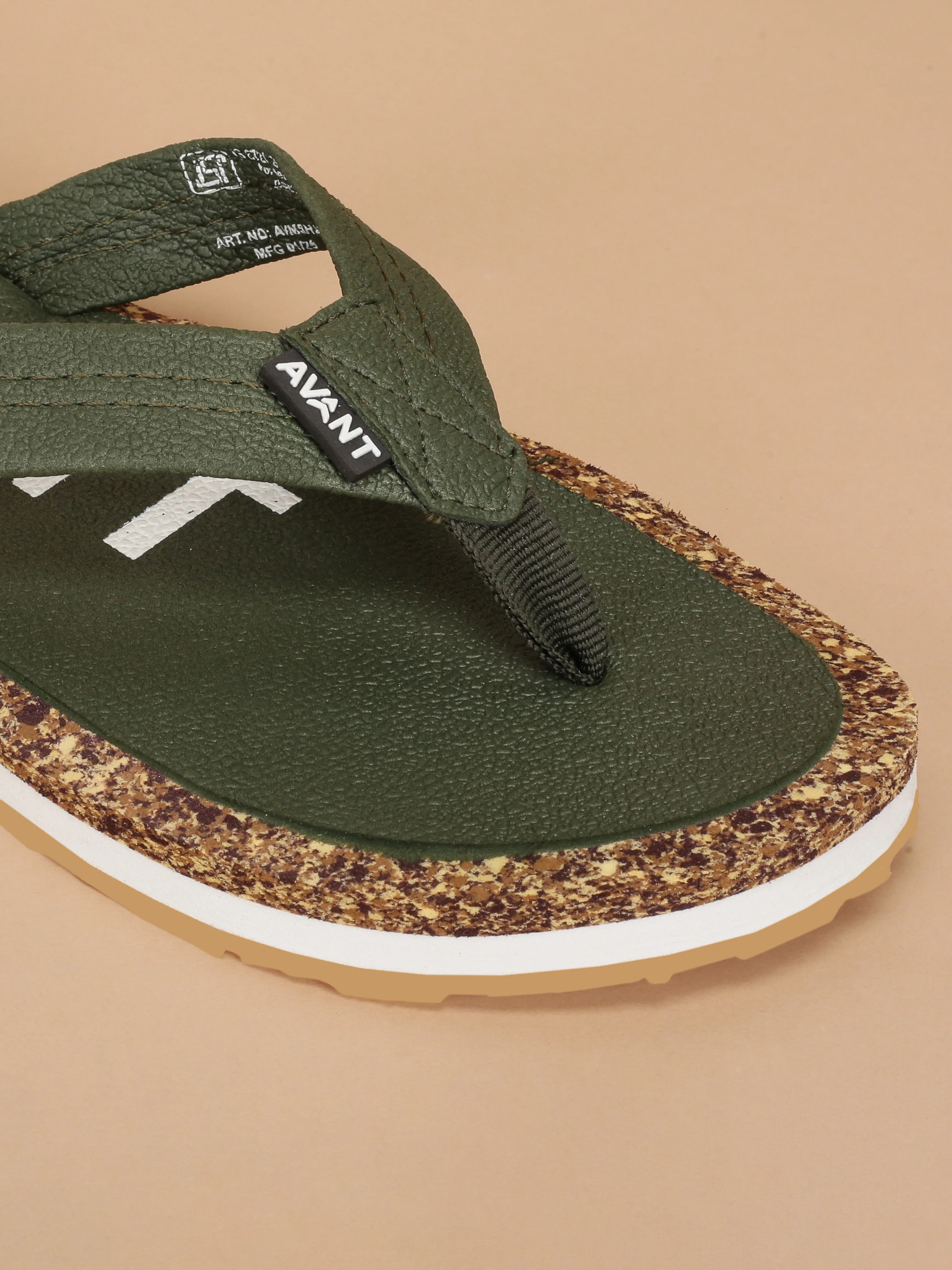 Avant Men's Crux Flip Flops - Olive - Image 4