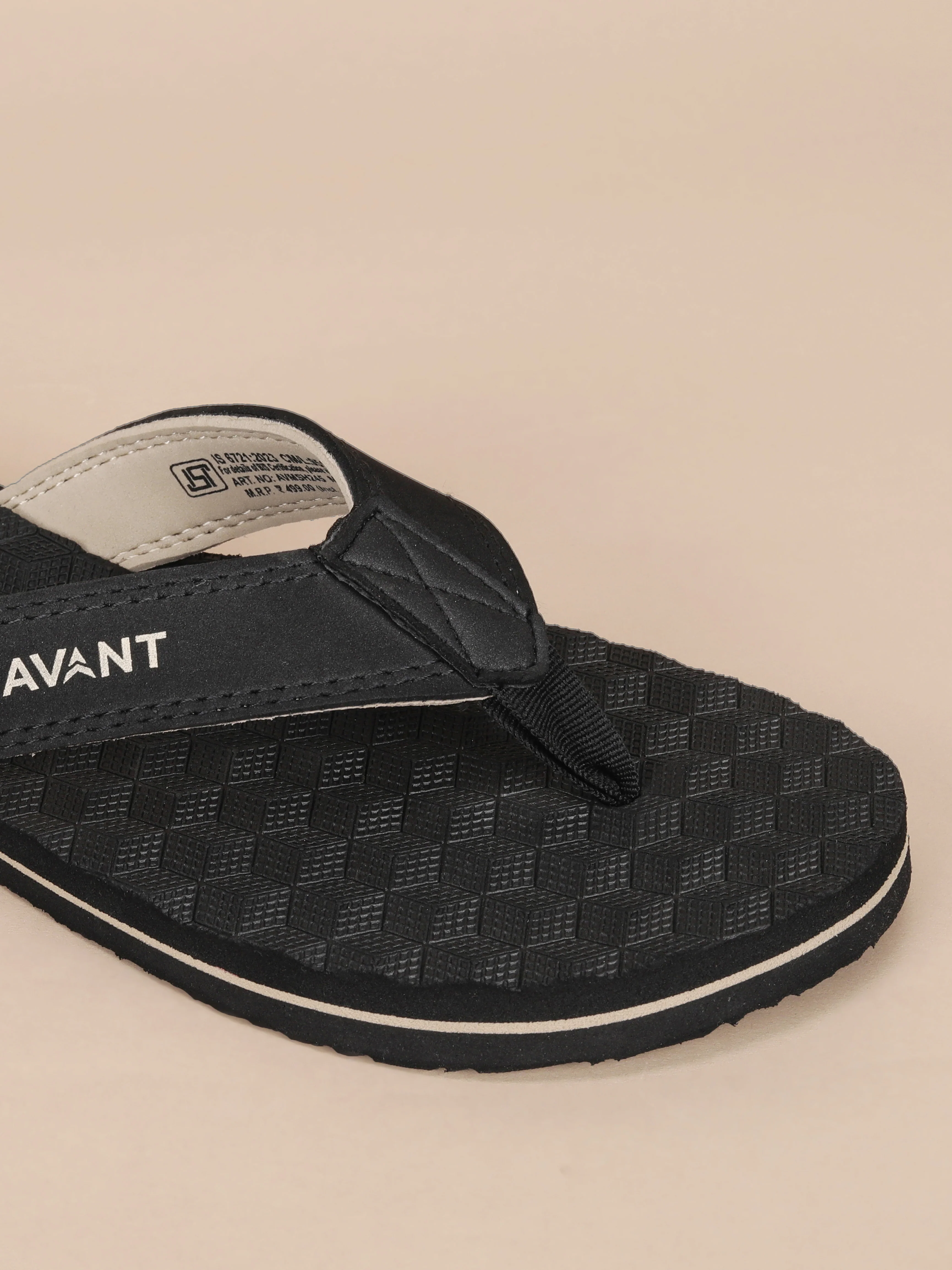 Avant Men's Cube Flip Flops - Black - Image 9
