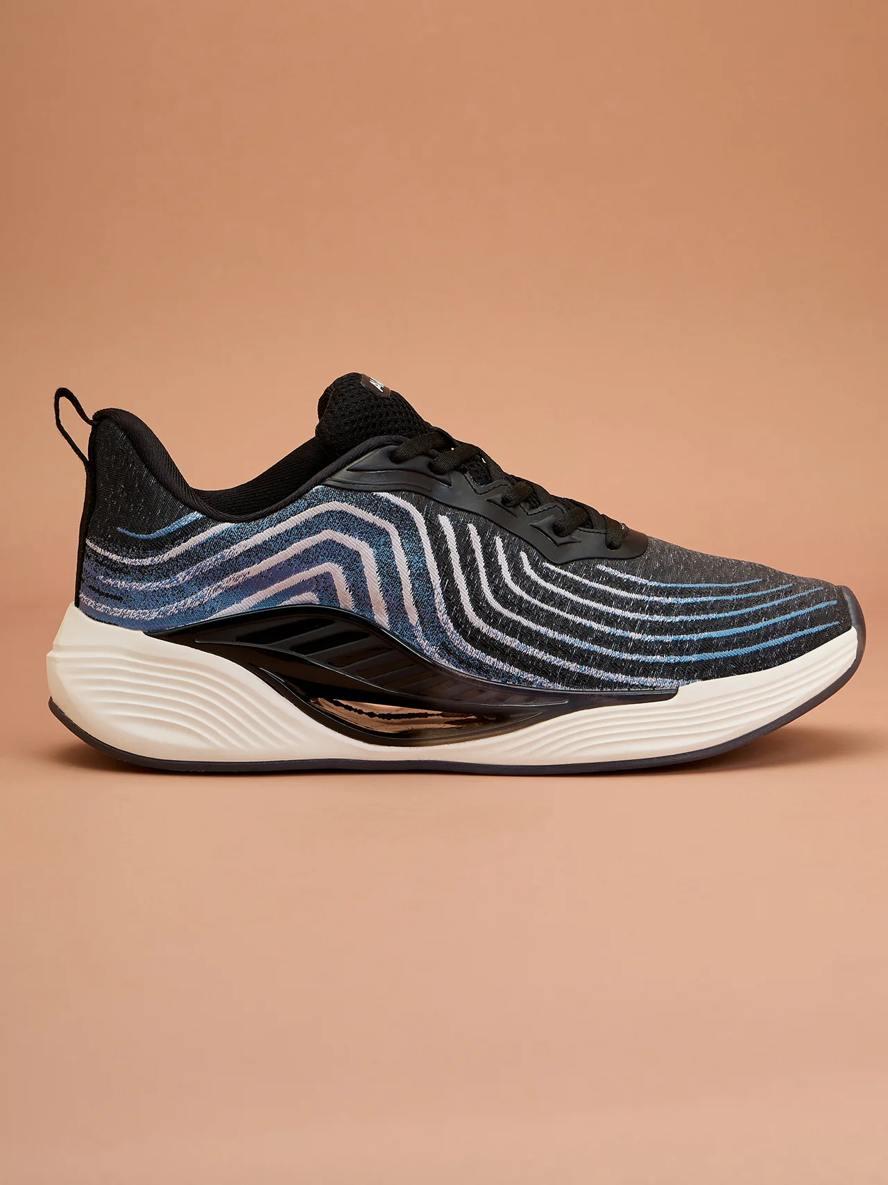 Avant Men's Cyclone Running Shoes - Black/Navy Blue - Image 3