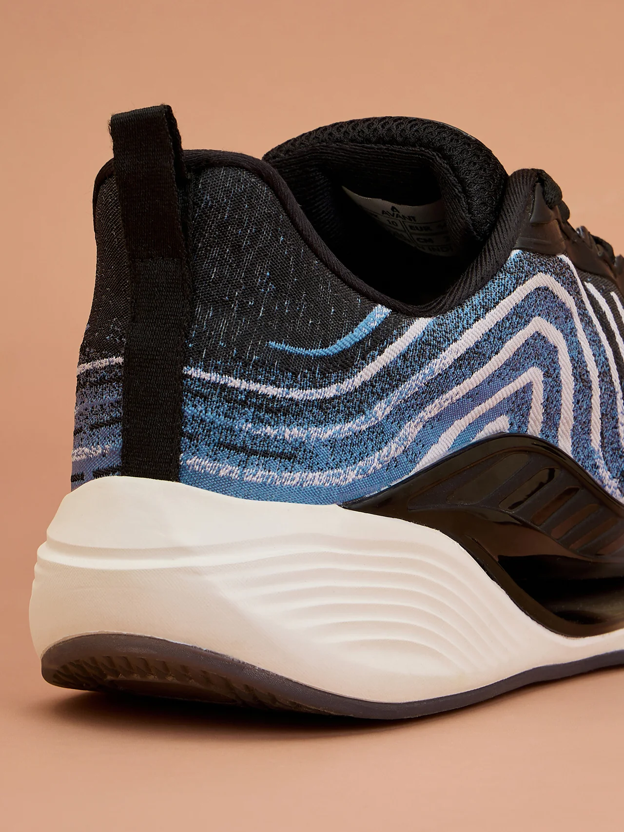 Avant Men's Cyclone Running Shoes - Black/Navy Blue - Image 9