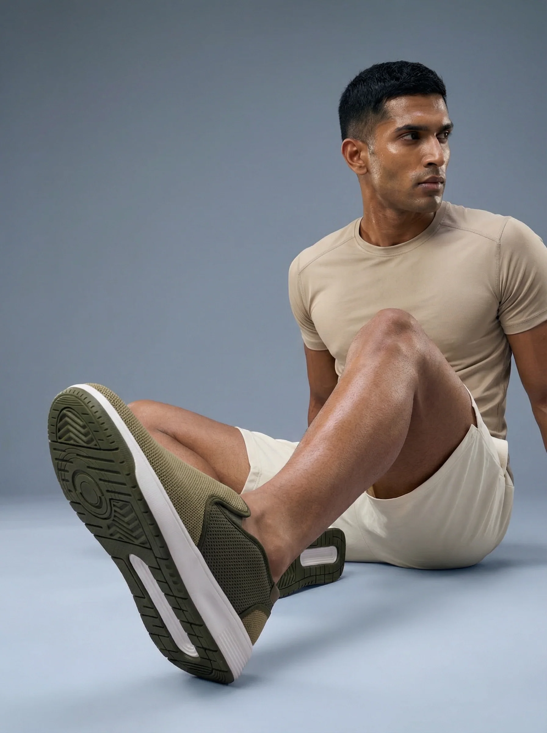 Avant Men's DailyStride Slip-On Walking Shoes - Olive - Image 2