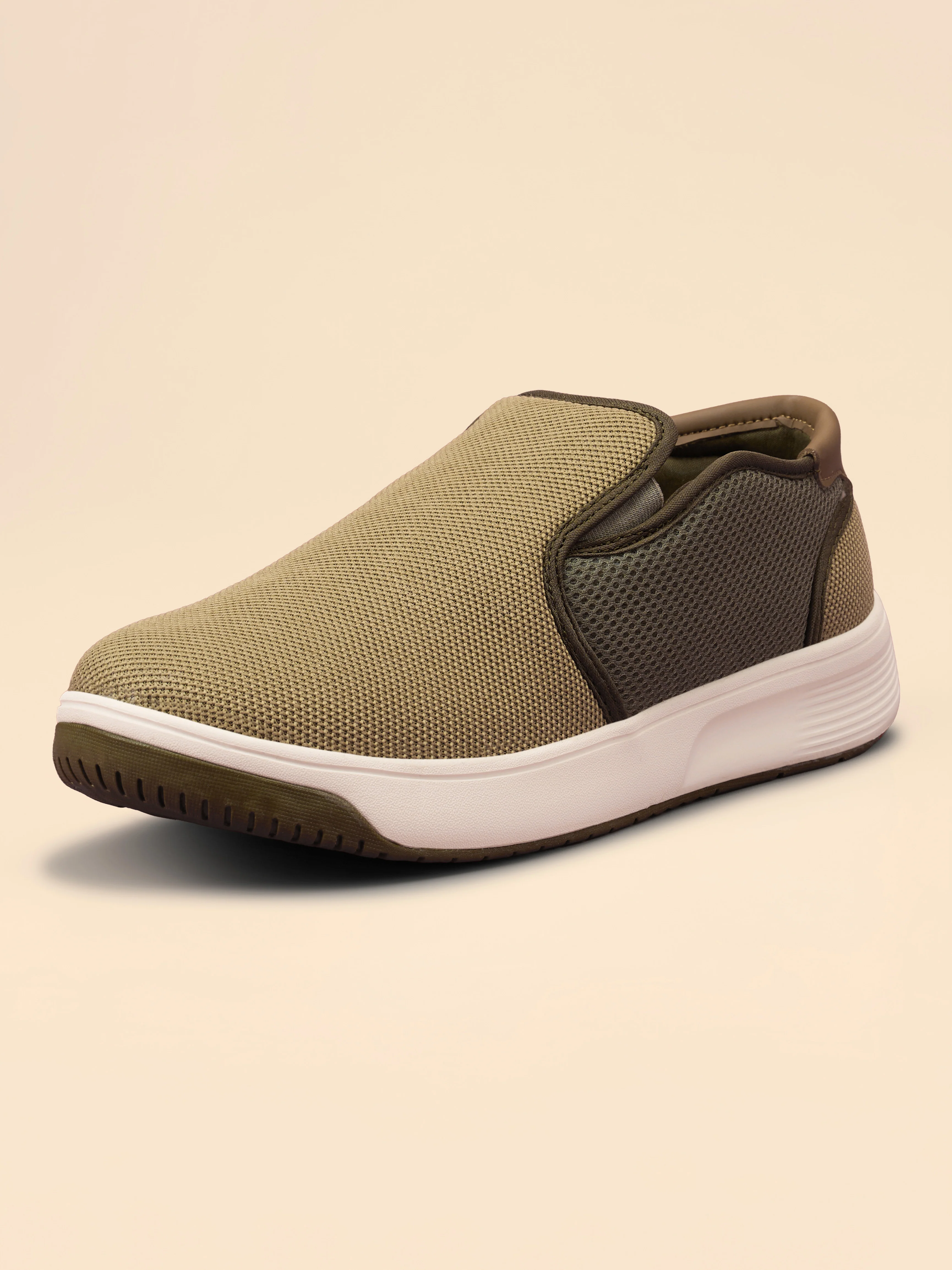Avant Men's DailyStride Slip-On Walking Shoes - Olive - Image 4