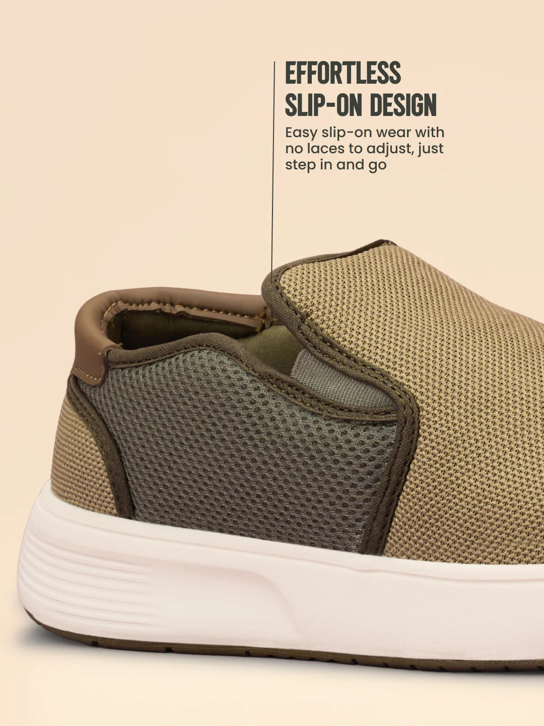 Avant Men's DailyStride Slip-On Walking Shoes - Olive - Image 5