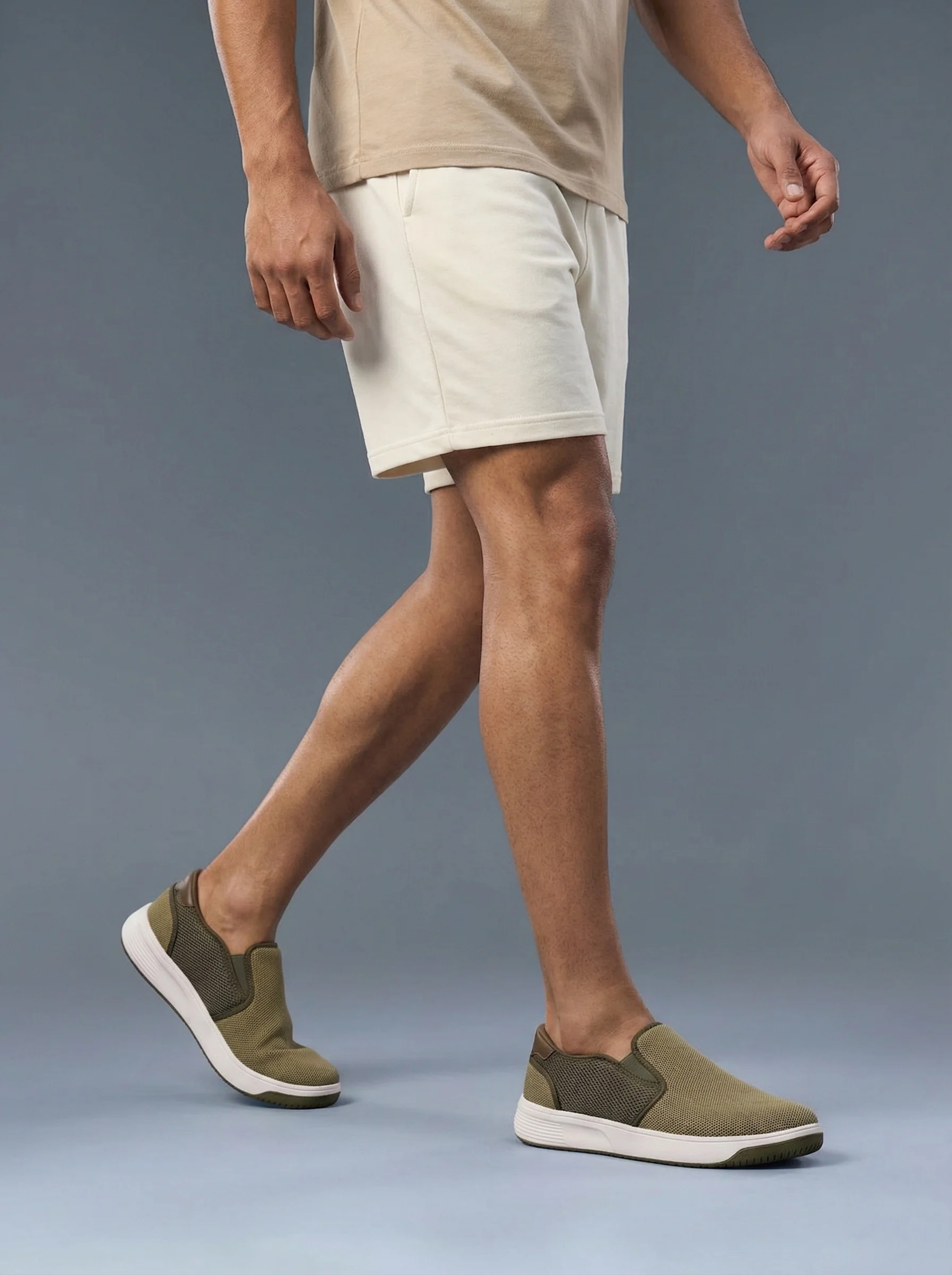 Avant Men's DailyStride Slip-On Walking Shoes - Olive - Image 7