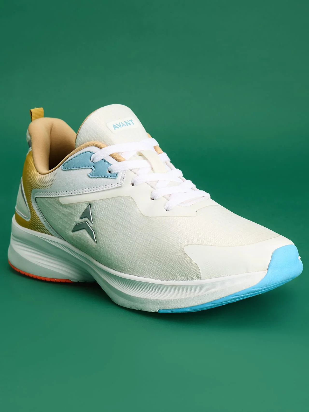 Avant Men's Delux Running Shoes - White/Gold - Image 3