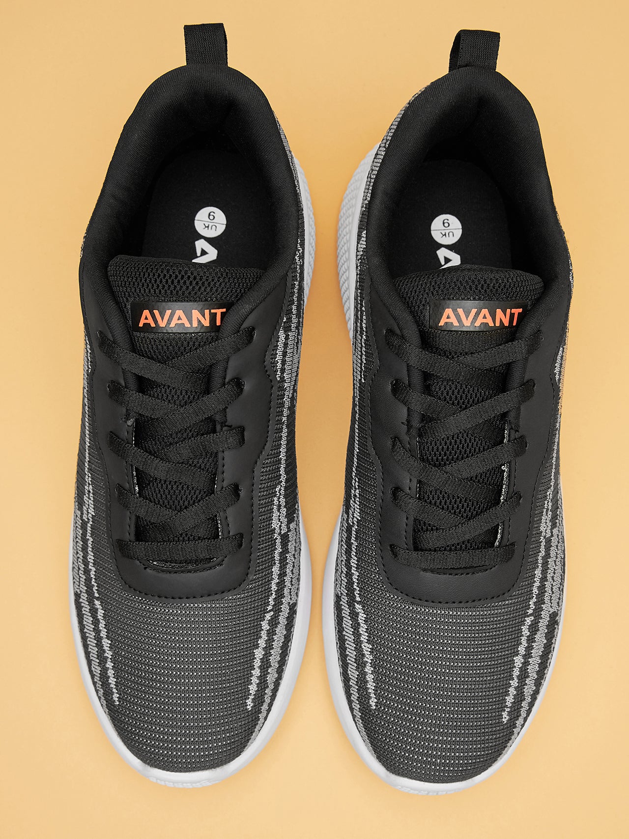 Avant Men's Dual Tone Knitted Walking Shoes-Grey - Image 8