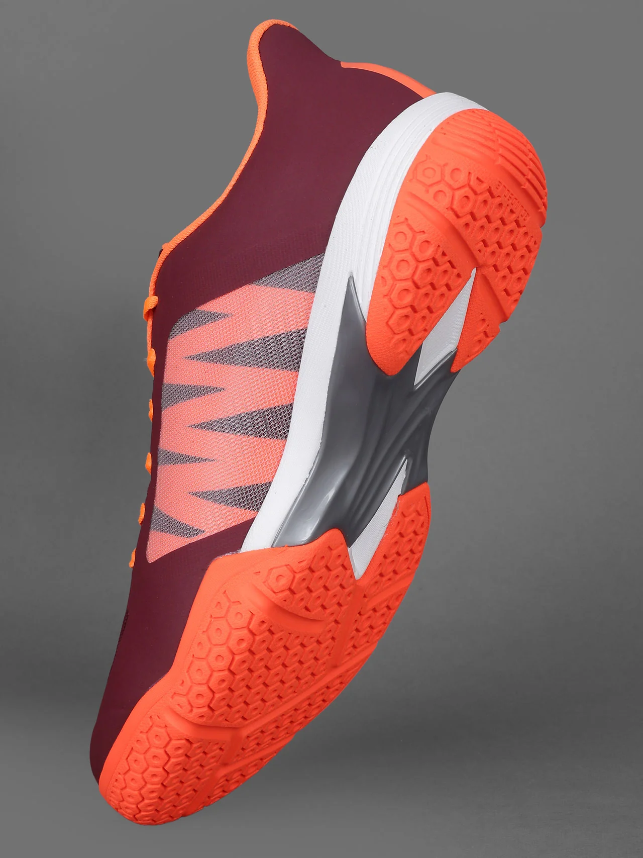 Avant Men's Dynamo Badminton Shoes - Maroon/Orange - Image 8